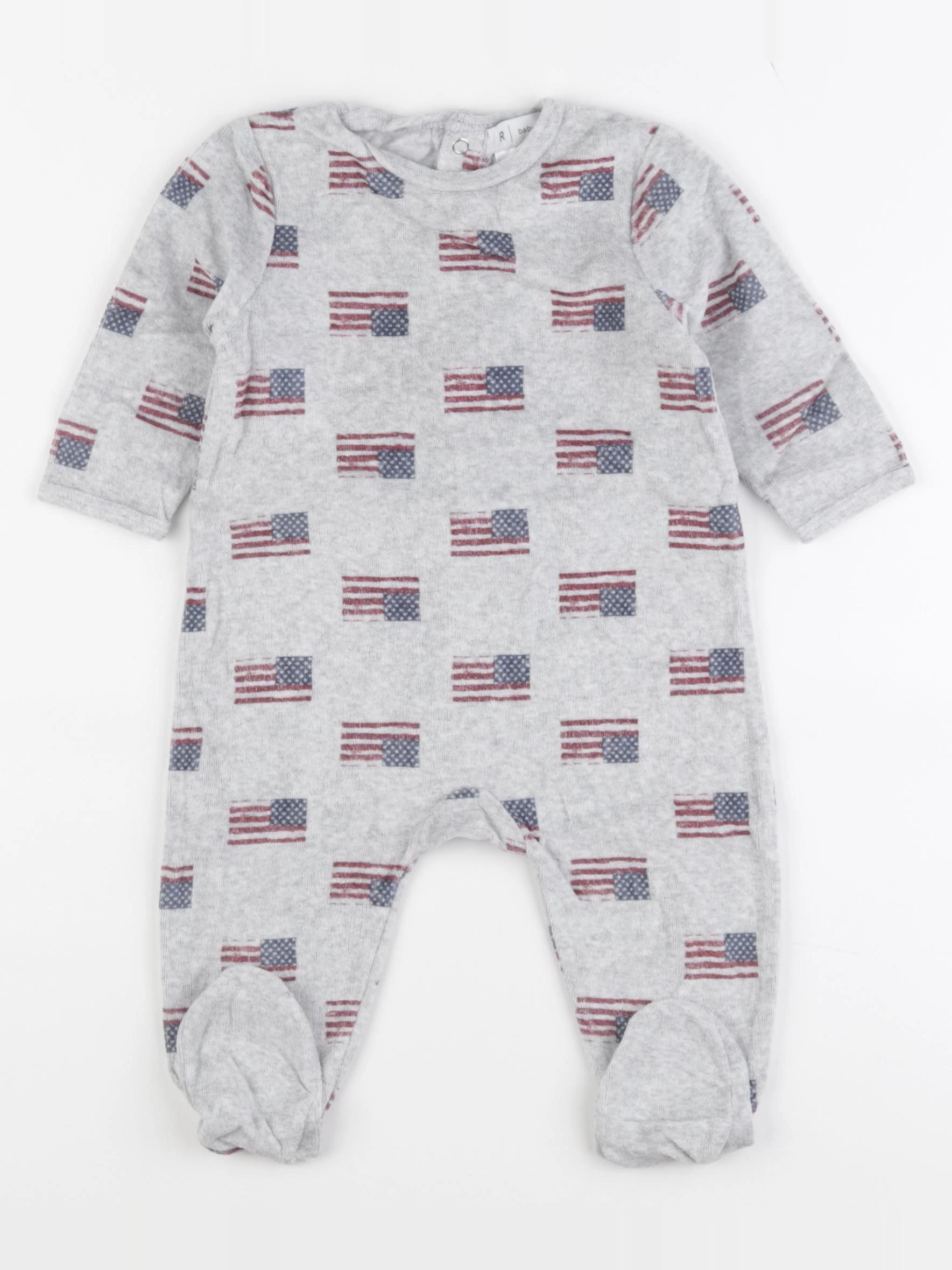 La Redoute - pyjama velours gris - 9 mois