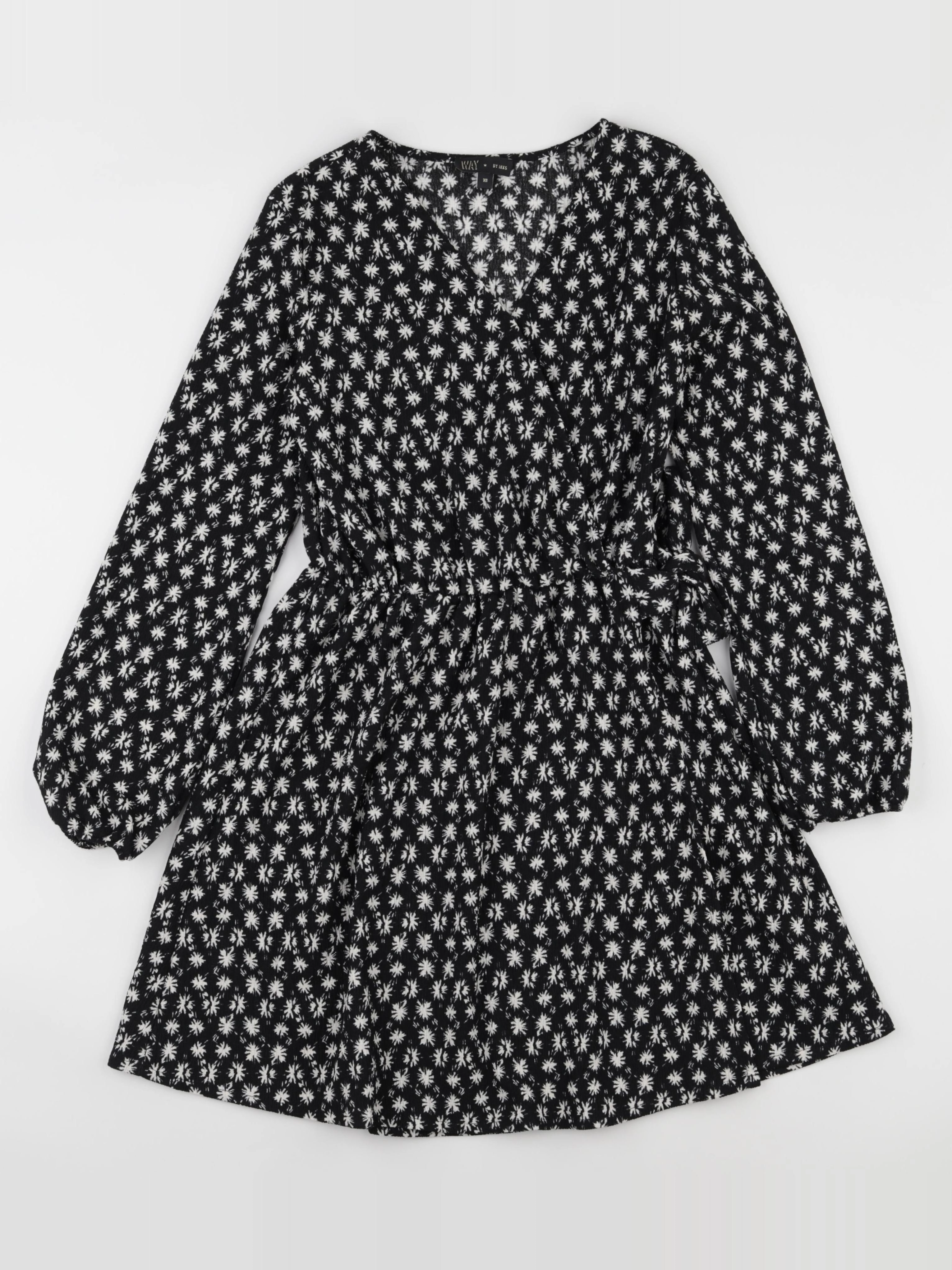 IKKS - robe noir, beige - 12 ans