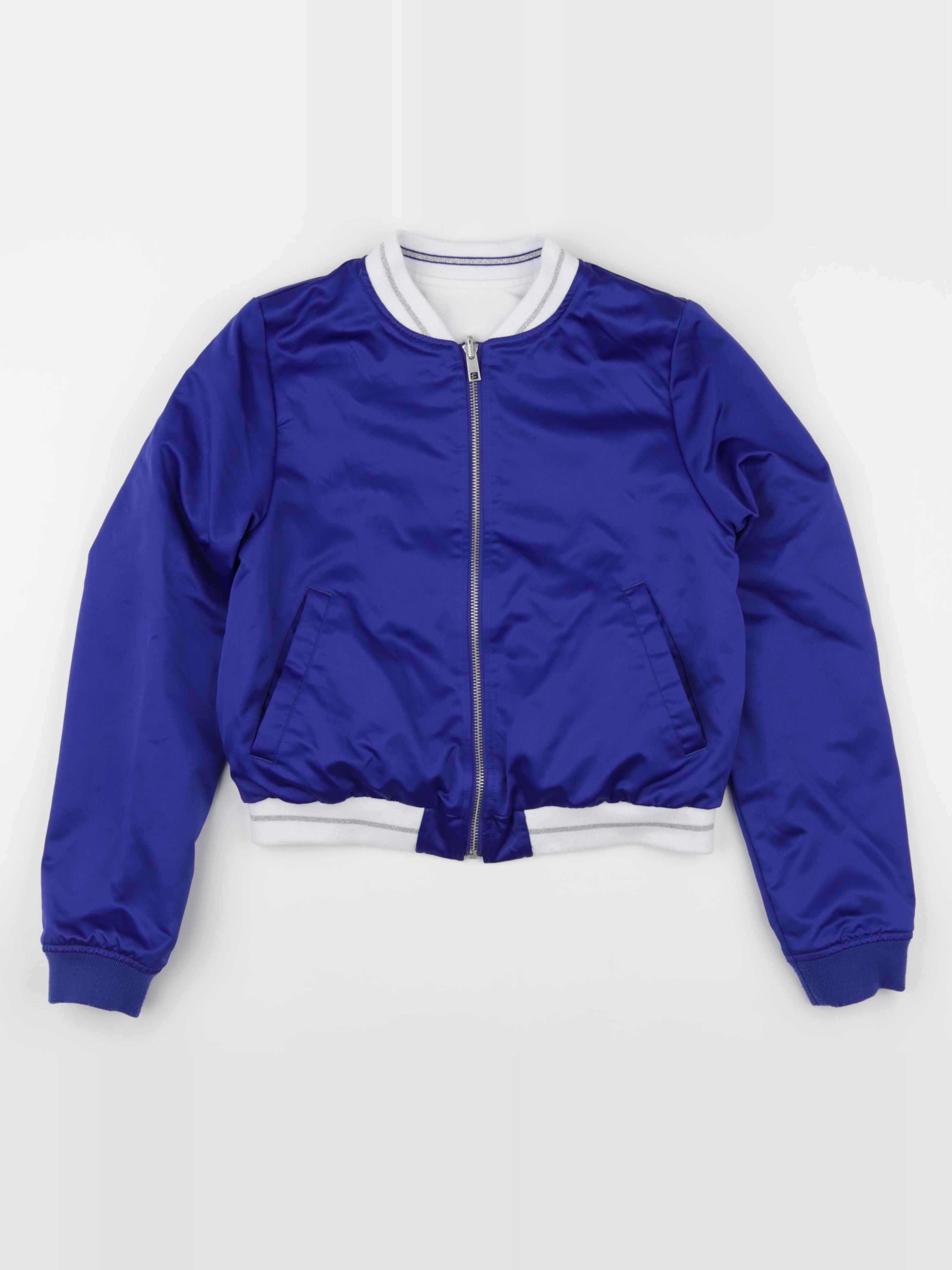 IKKS - veste réversible, imprimé au dos bleu, blanc - 16 ans