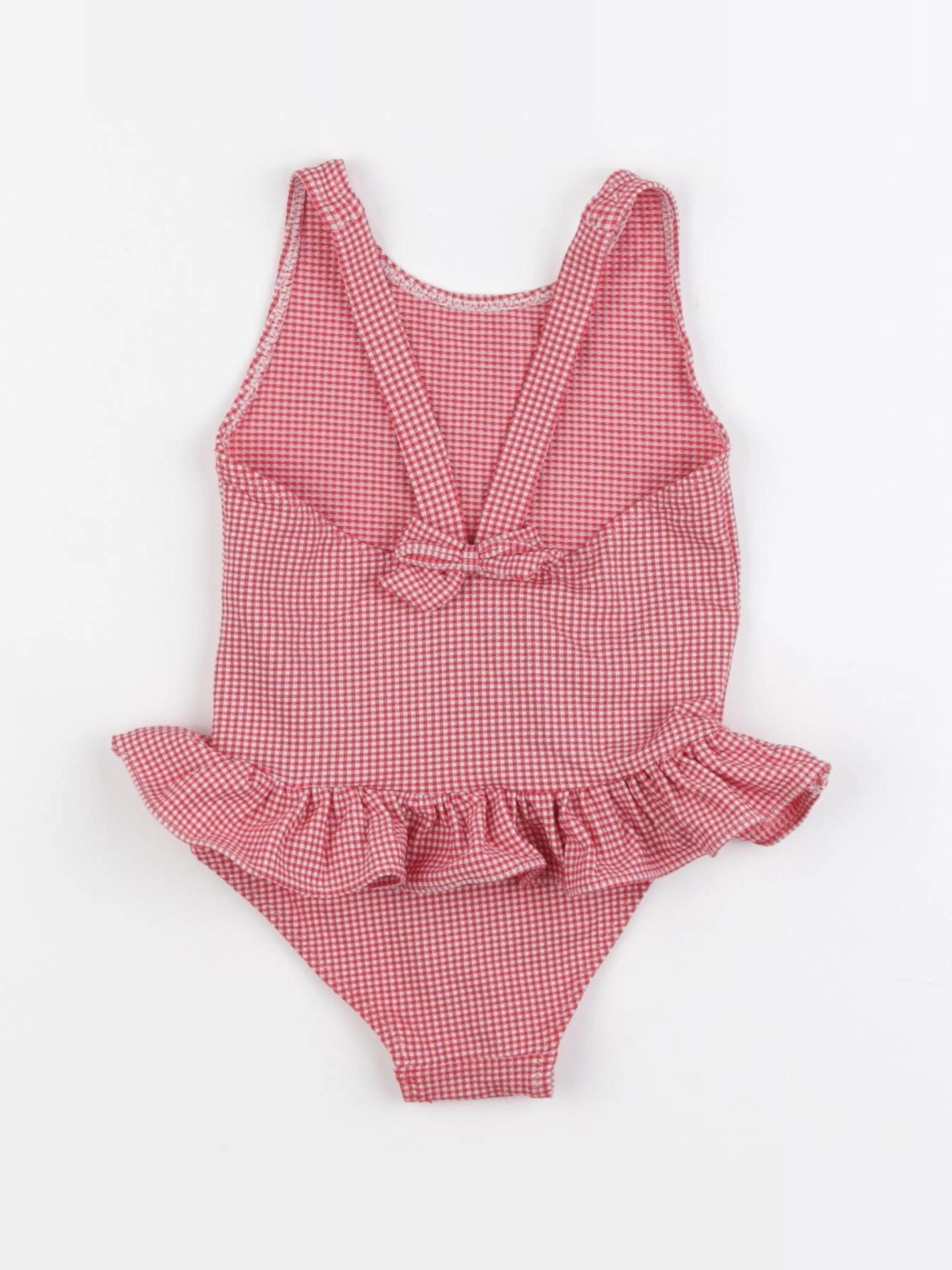 Boutchou - maillot de bain blanc, rouge - 18 mois