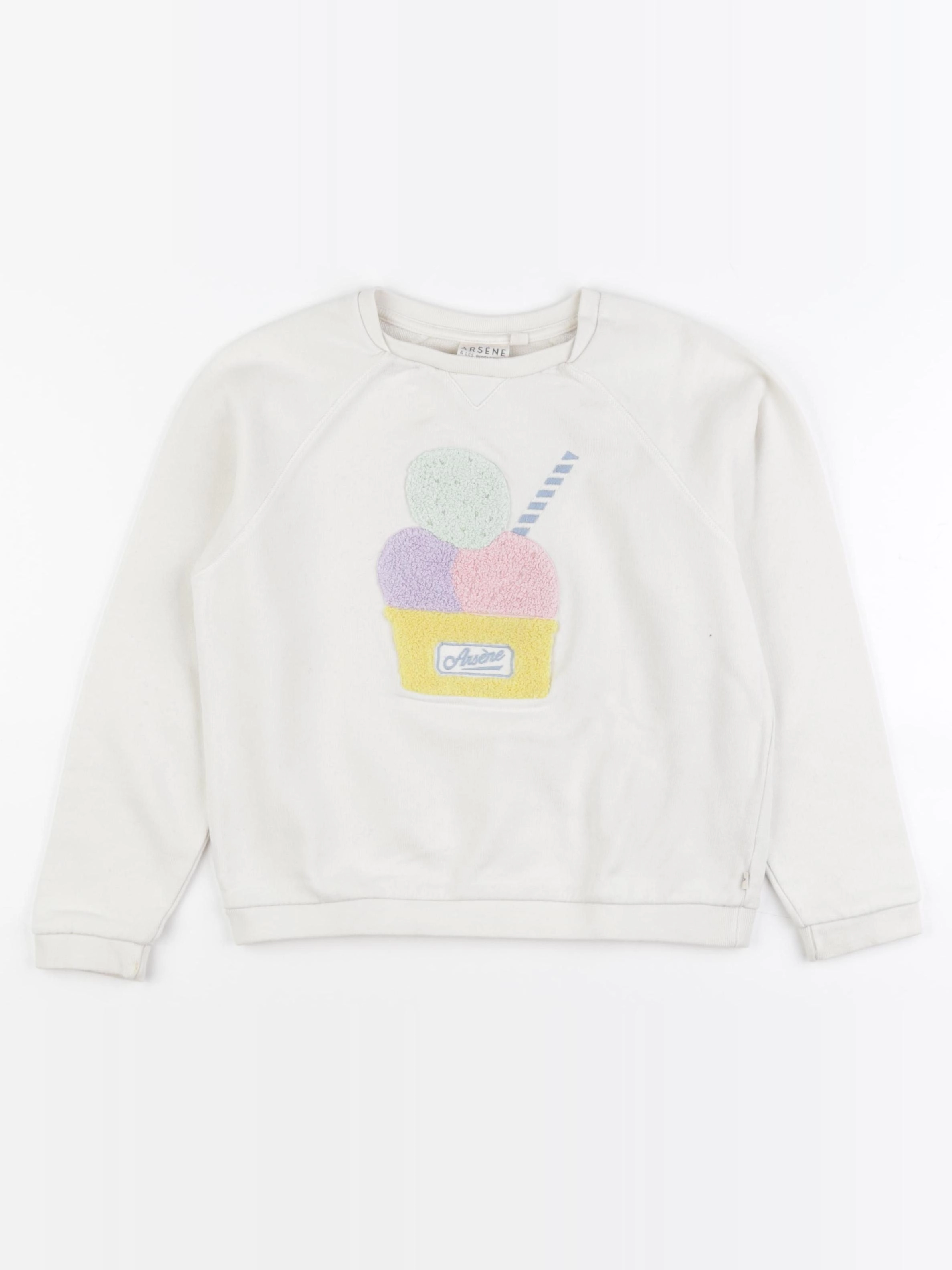 Arsène et les pipelettes - sweat beige - 8 ans