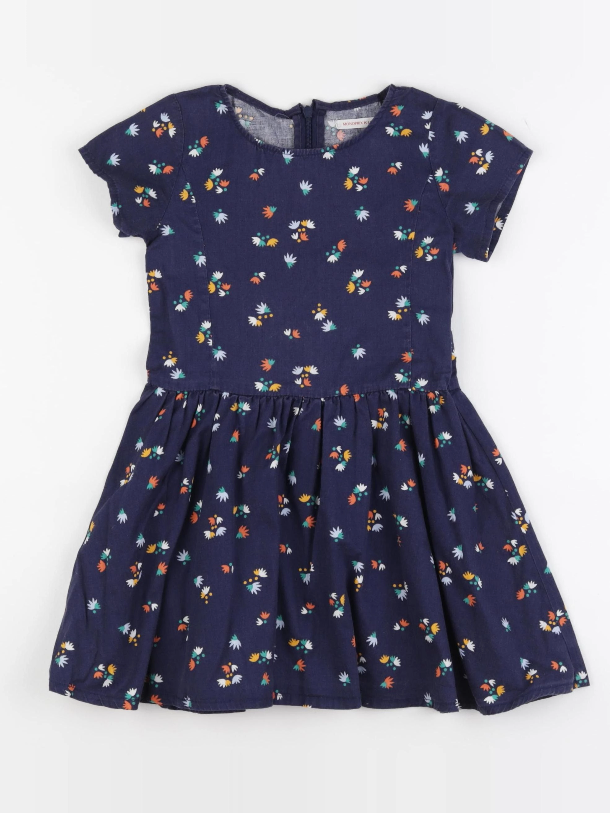 Monoprix - robe bleu - 4 ans