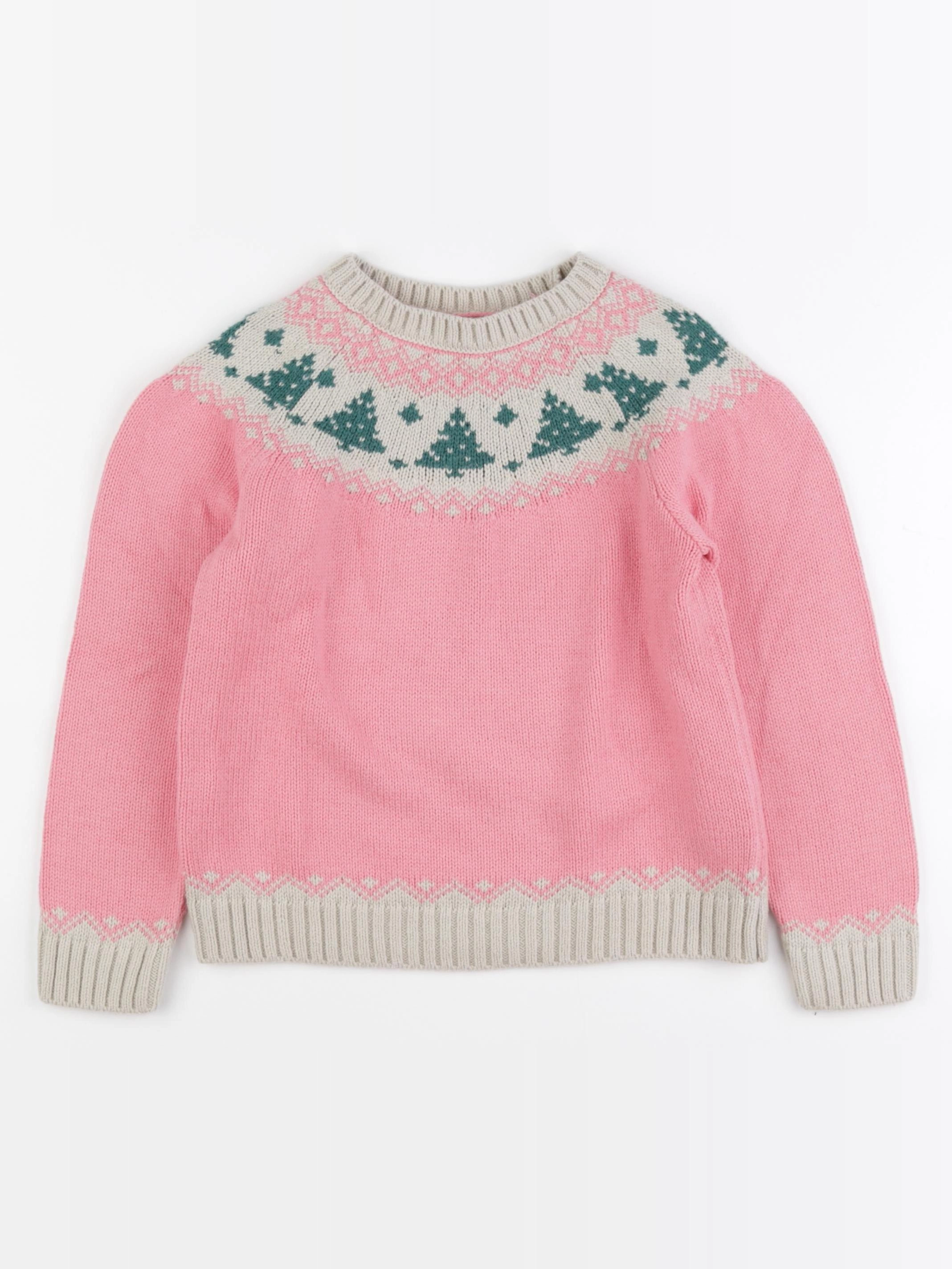 Bonton - pull rose - 6 ans