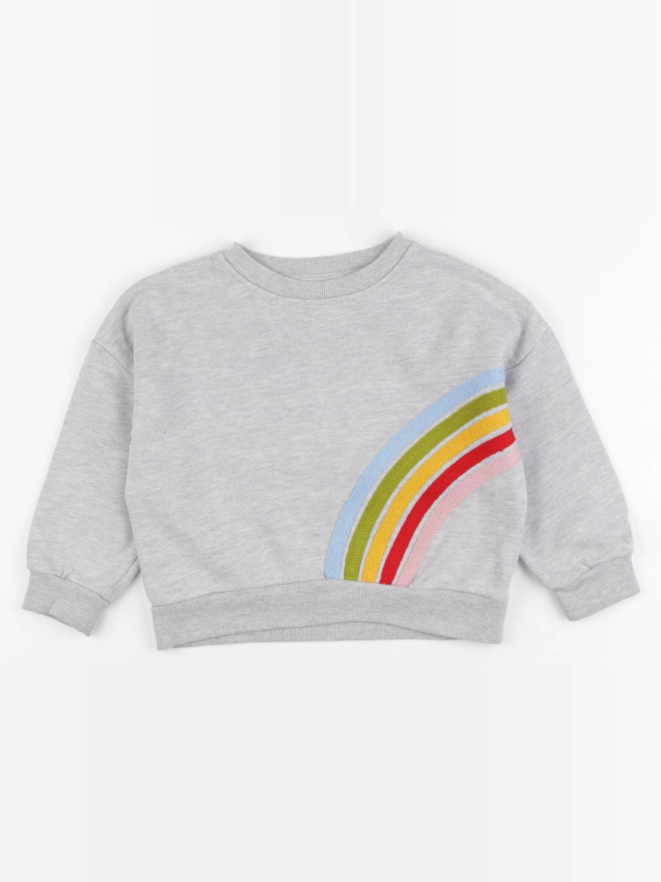 Monoprix - sweat gris - 4 ans