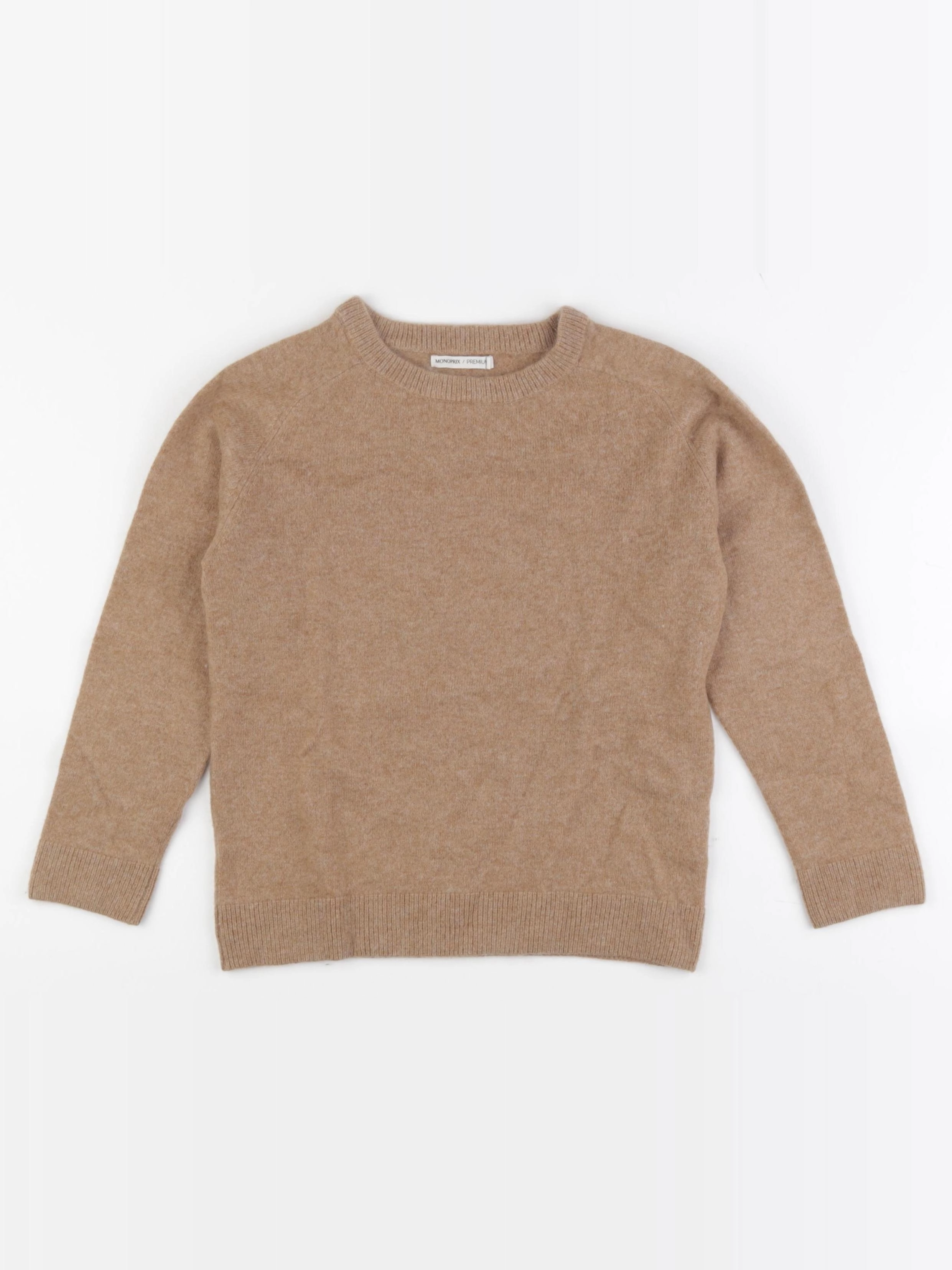 Monoprix - pull marron - 8 ans