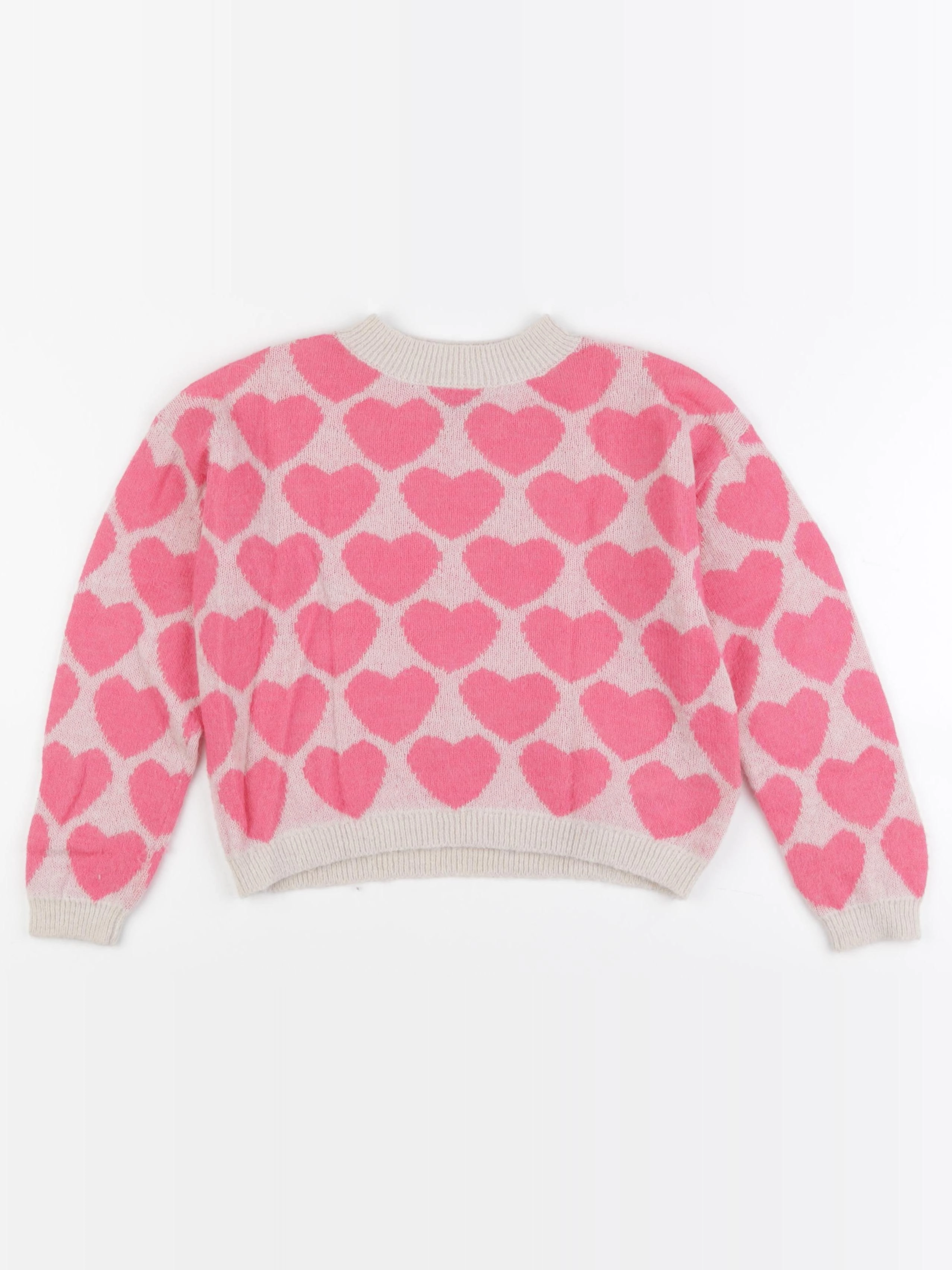 Bonton - pull rose - 8 ans