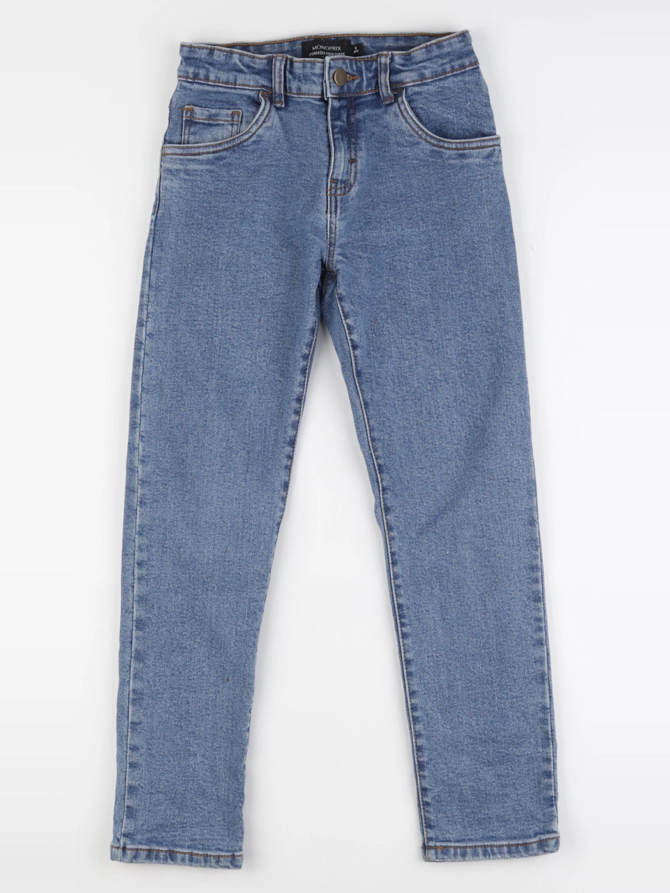 Monoprix - jean bleu - 8 ans