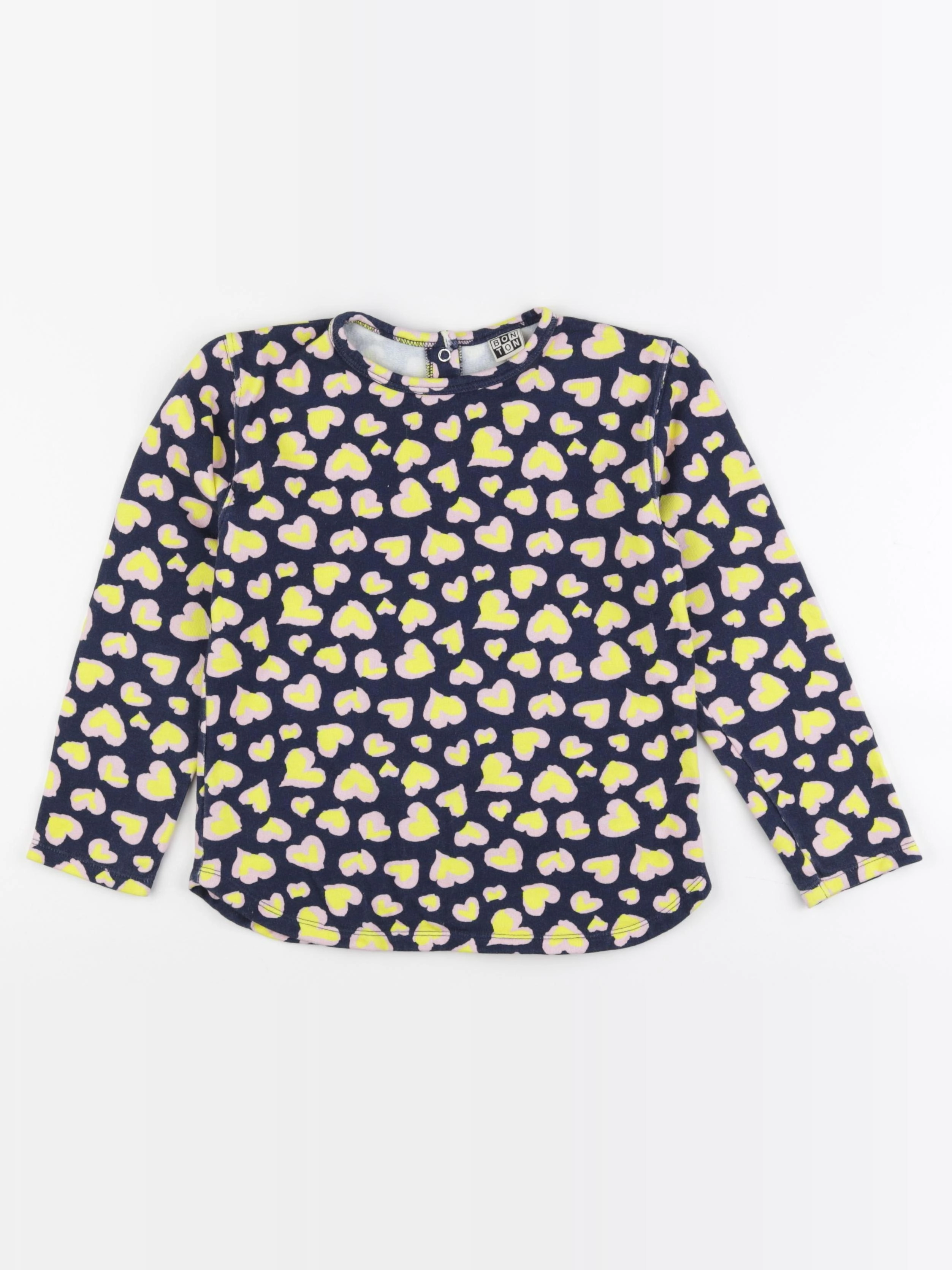 Bonton - sweat bleu, jaune - 6 ans