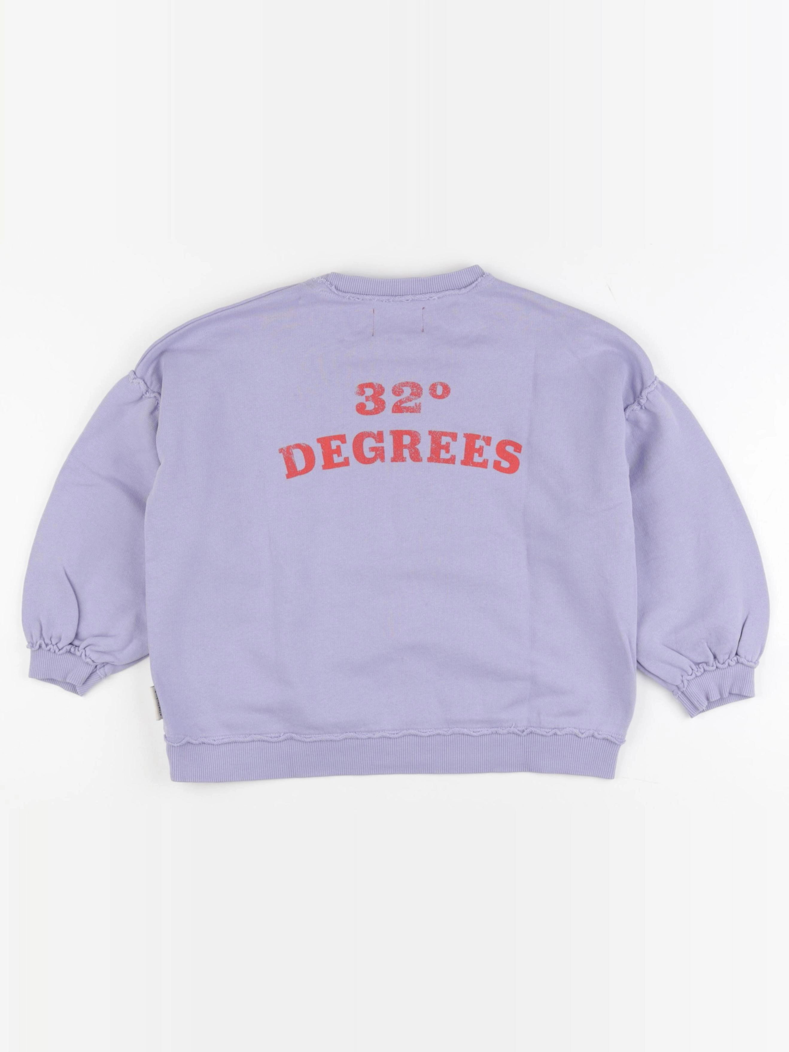 Piupiuchick - sweat imprimé au dos violet - 6 ans