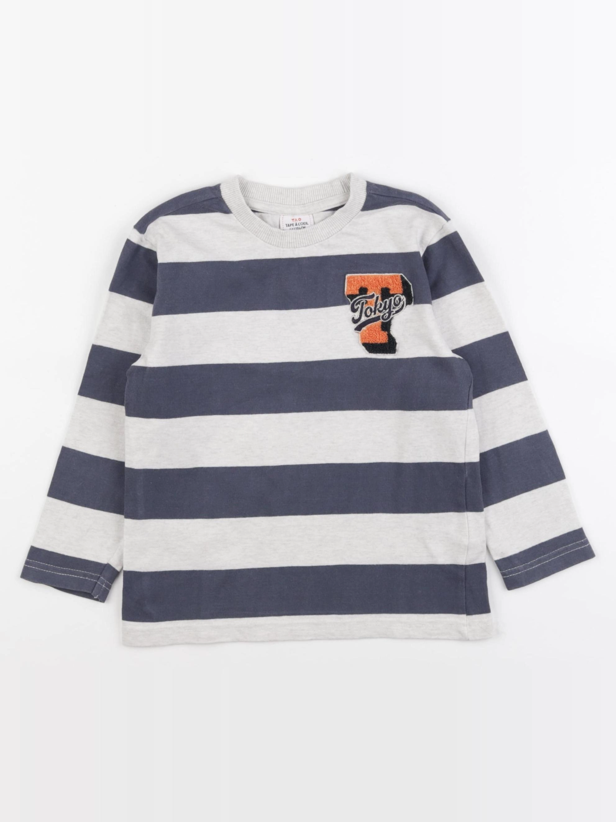 Tape à l'oeil - tee-shirt bleu, gris - 4 ans