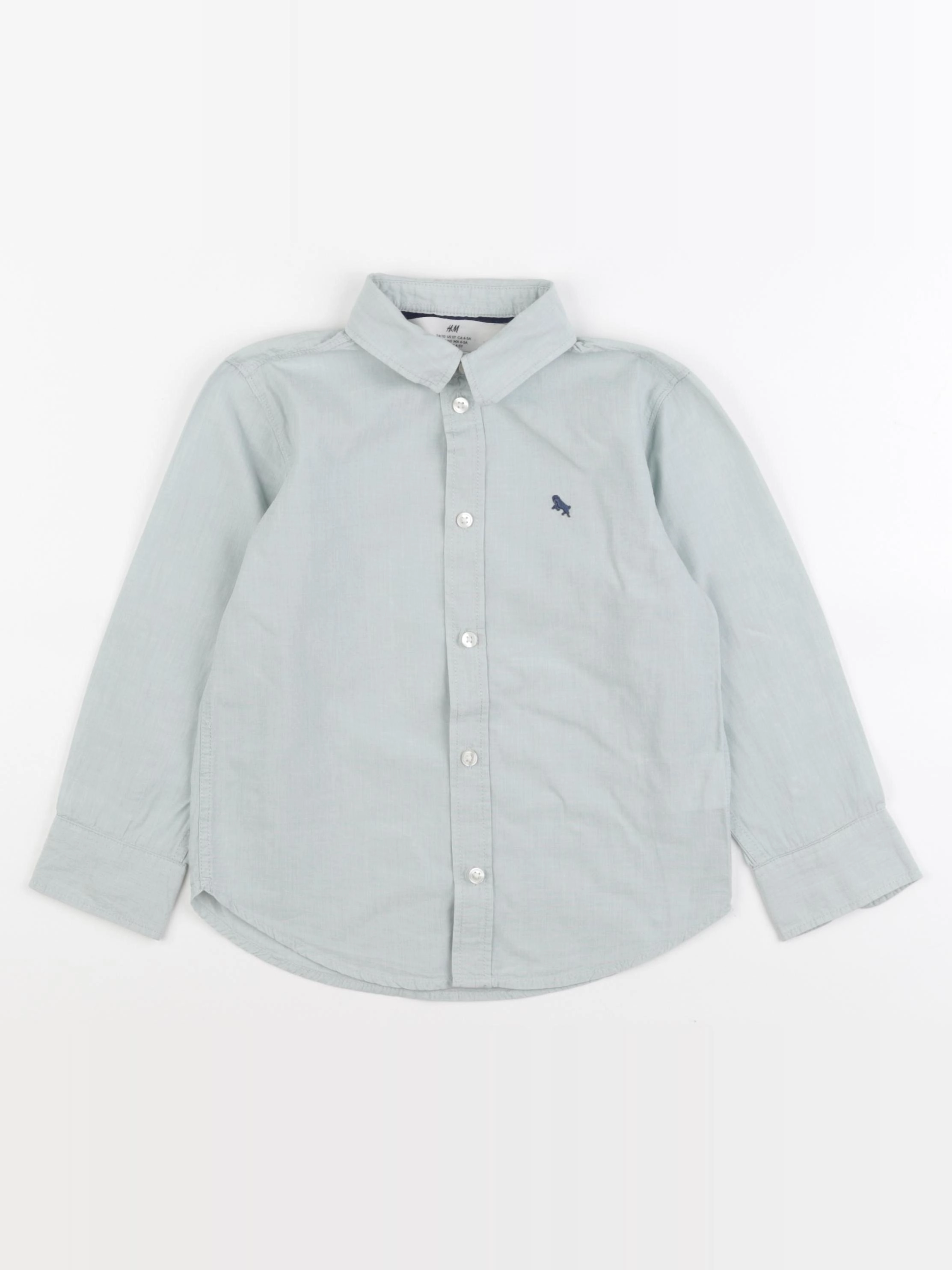 H&M - chemise vert - 4/5 ans