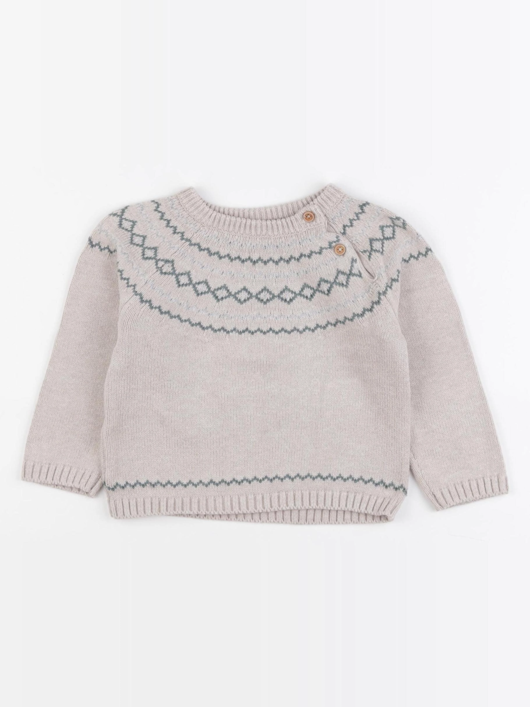 Mango - pull beige - 12/18 mois