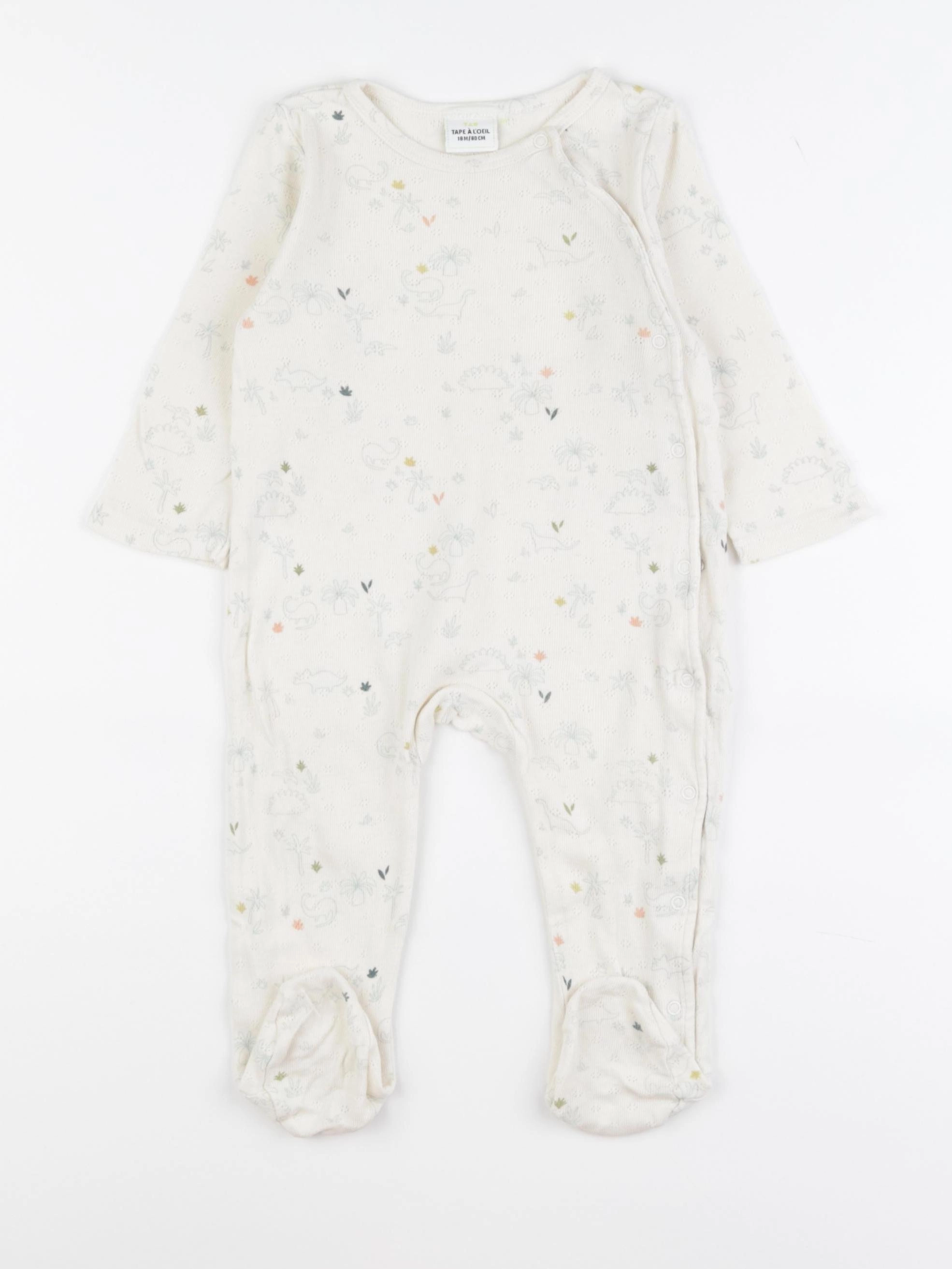 Tape à l'oeil - pyjama coton beige - 18 mois