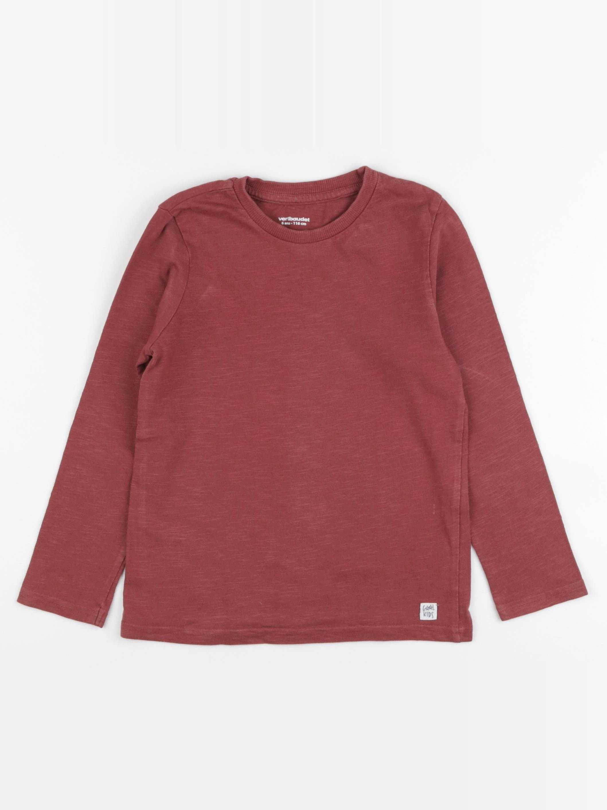 Vertbaudet - tee-shirt rouge - 6 ans