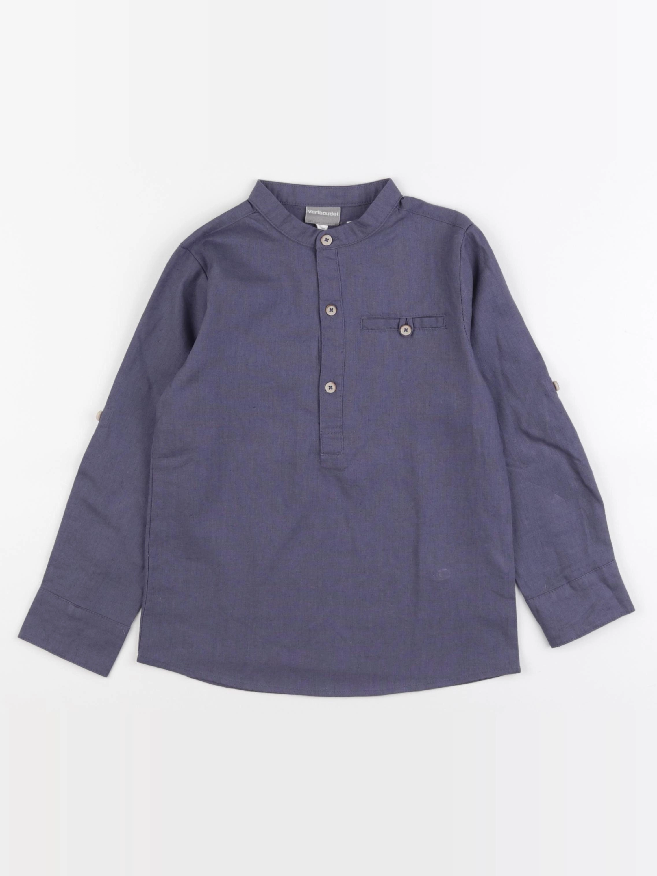Vertbaudet - chemise bleu - 6 ans