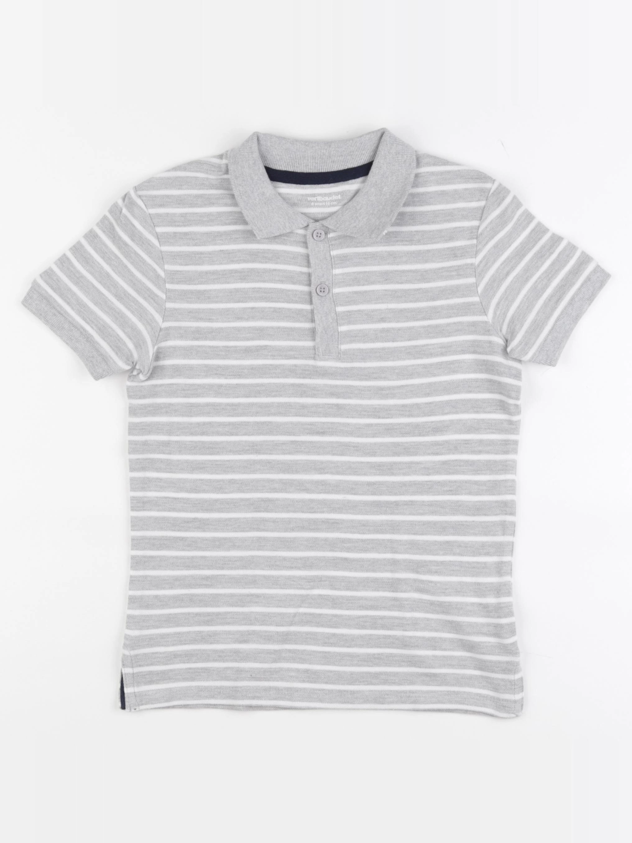 Vertbaudet - polo gris - 6 ans