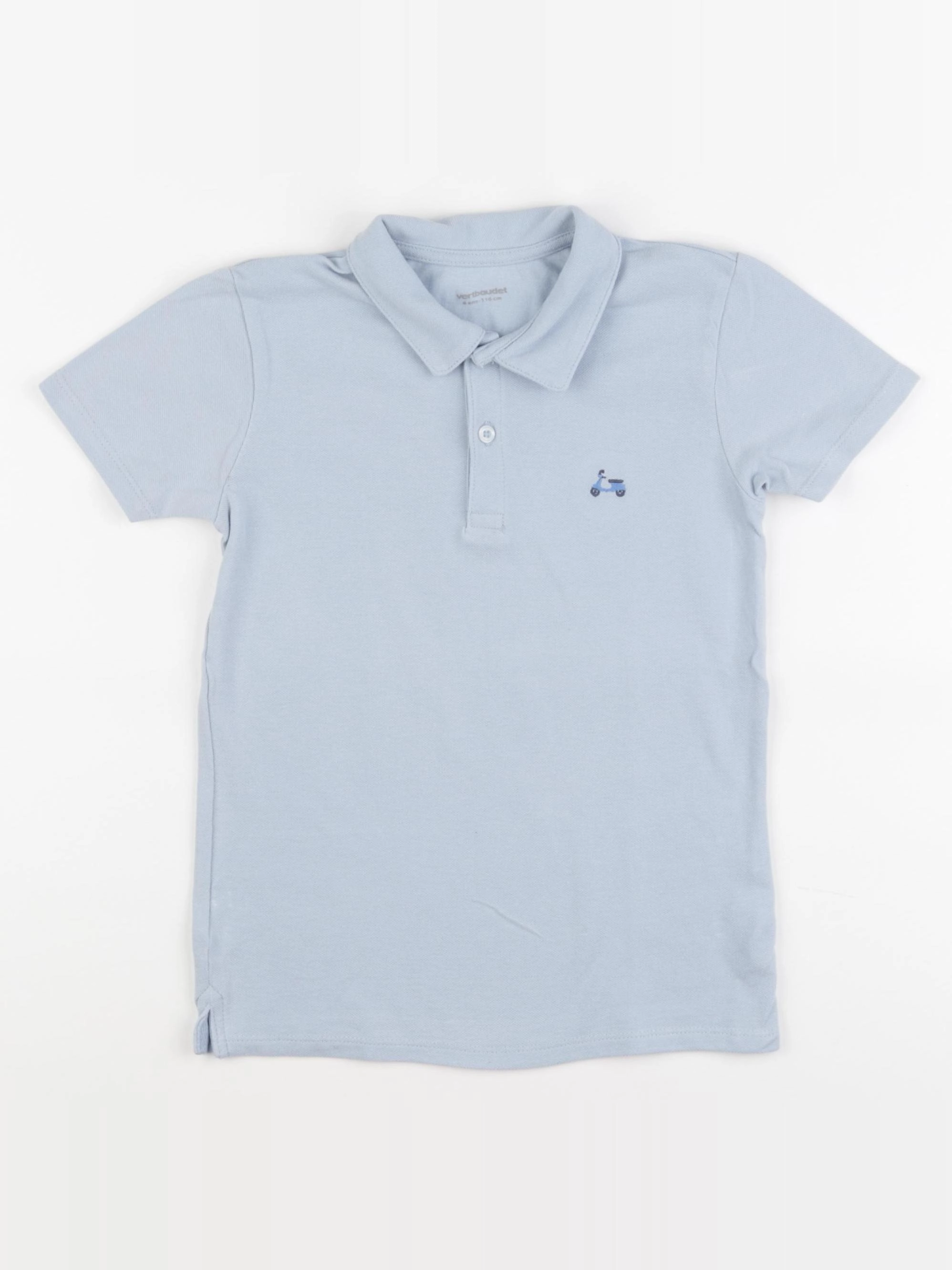 Vertbaudet - polo bleu - 6 ans