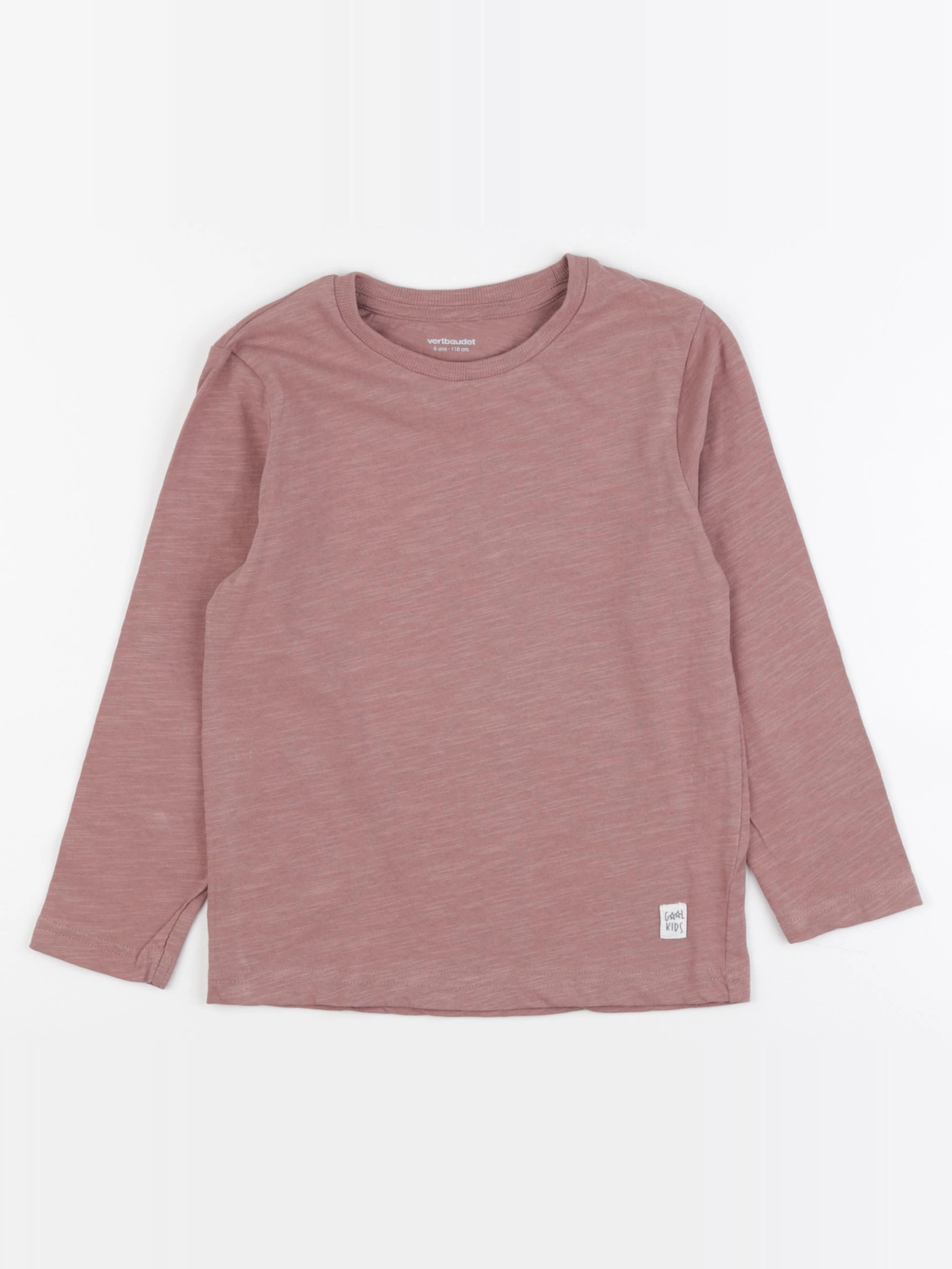 Vertbaudet - tee-shirt marron - 6 ans