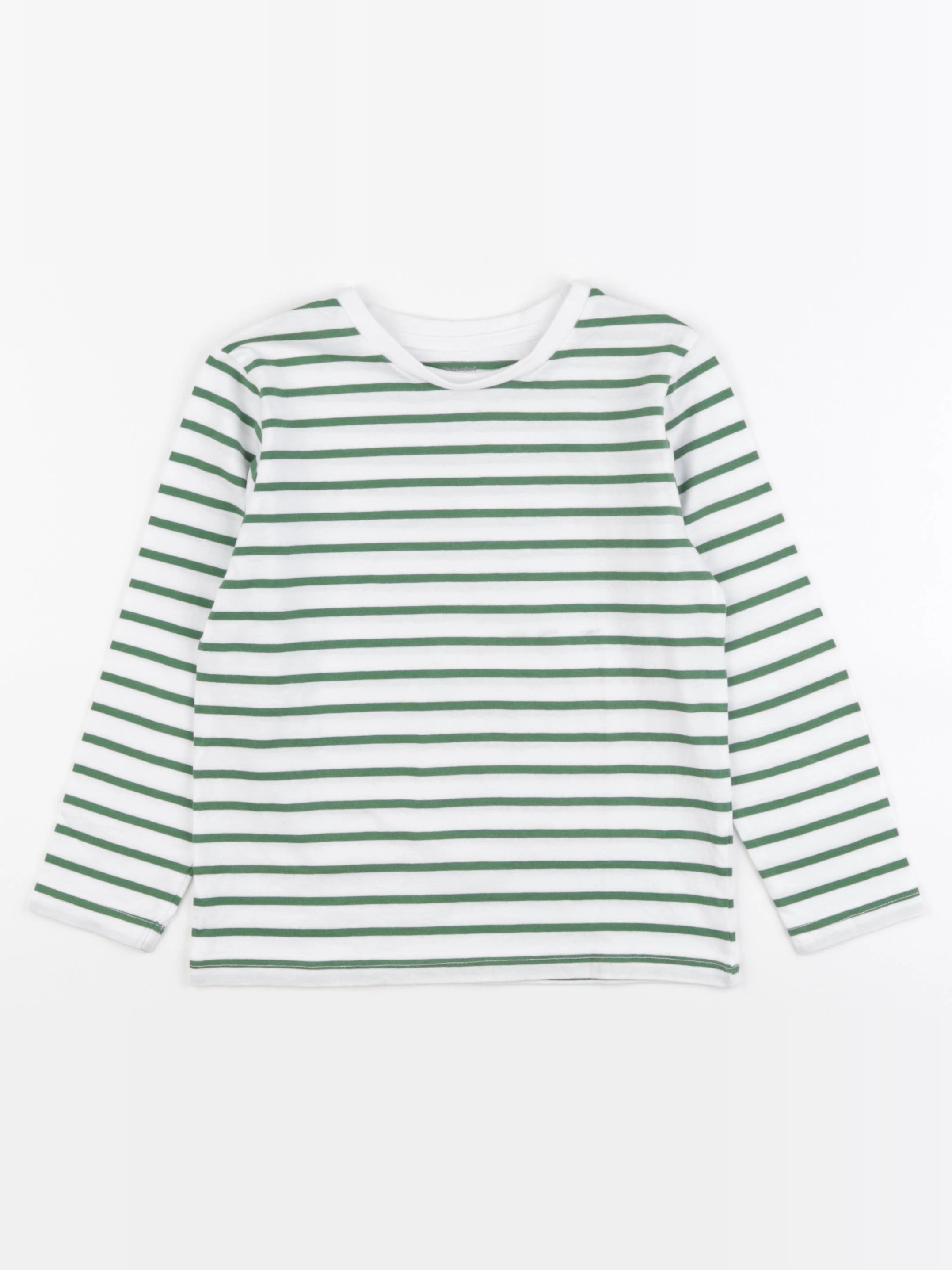 Vertbaudet - tee-shirt blanc, vert - 6 ans