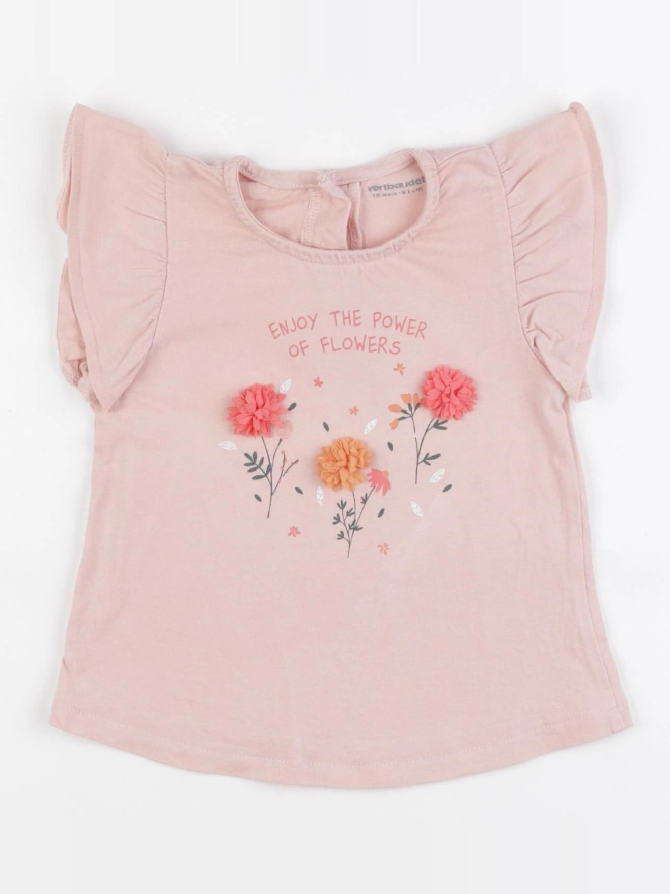 Vertbaudet - tee-shirt rose - 18 mois