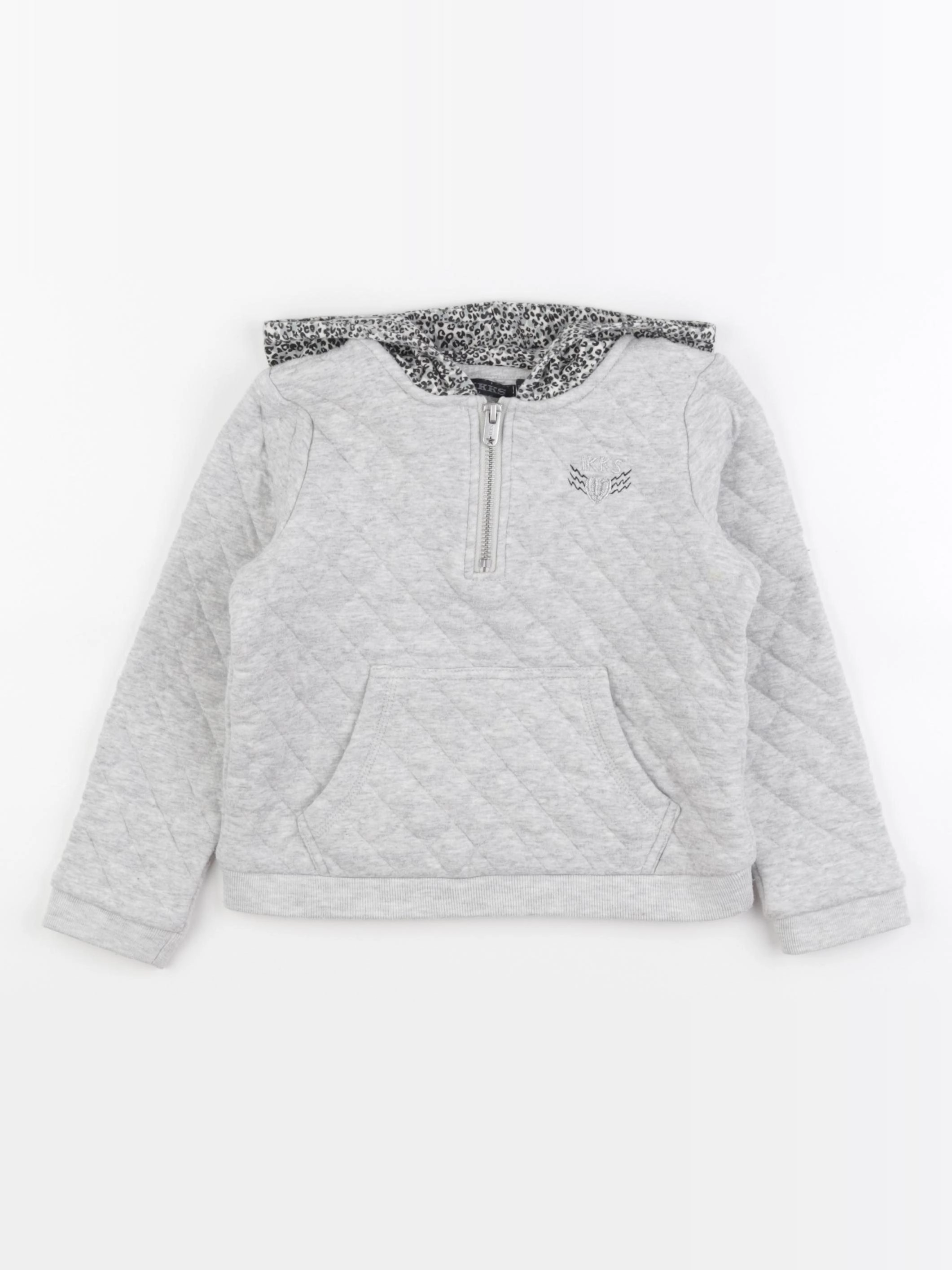 IKKS - sweat gris - 6 ans