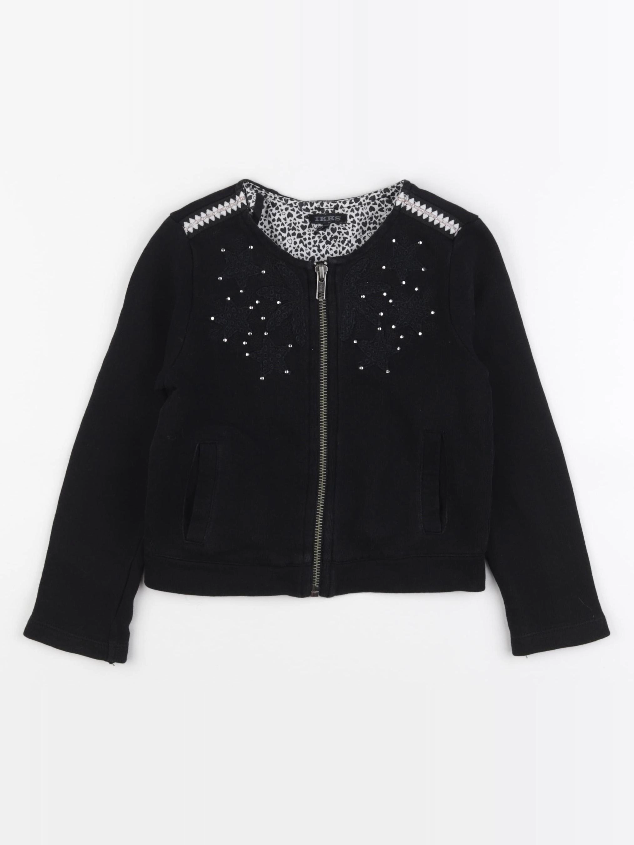 IKKS - sweat noir - 4 ans
