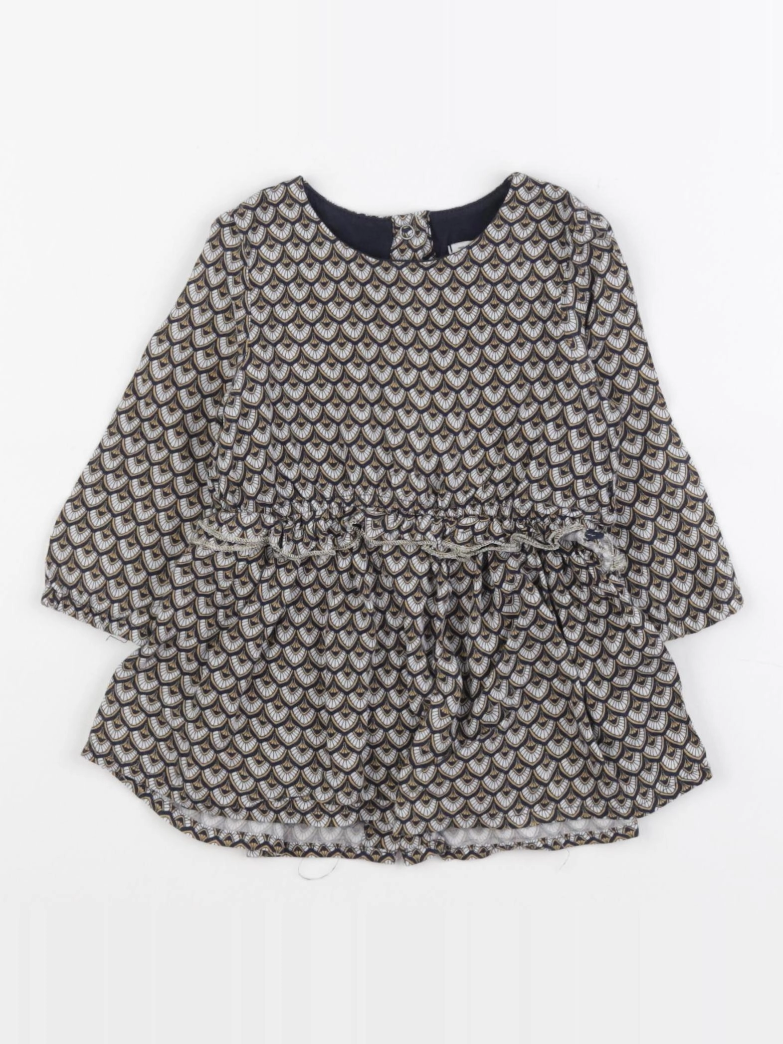 IKKS - robe bleu, jaune - 6 mois