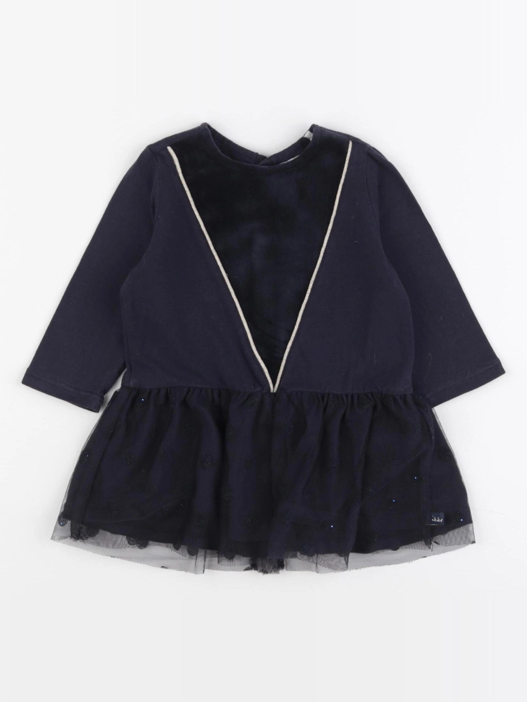 IKKS - robe bleu - 6 mois