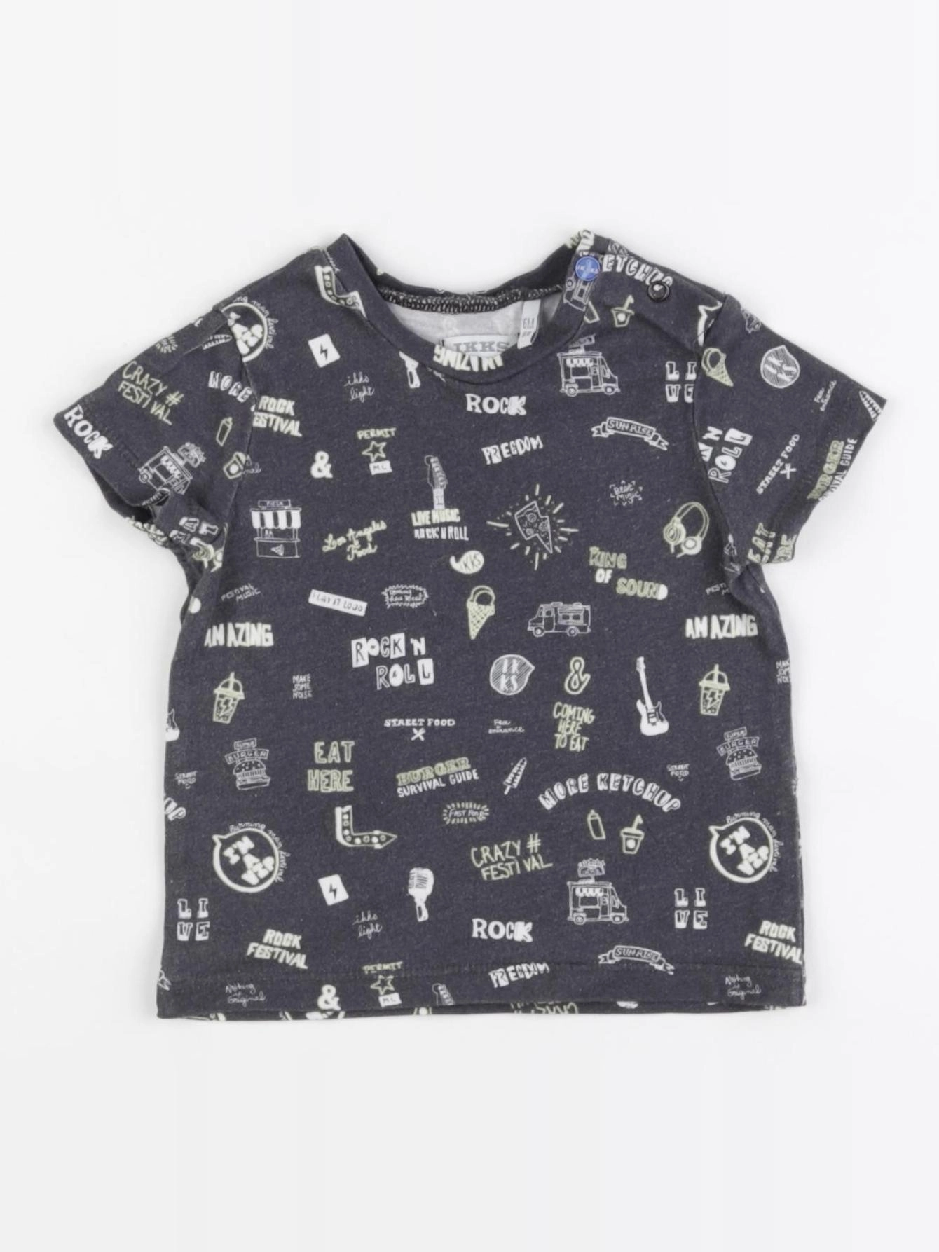 IKKS - tee-shirt gris - 6 mois