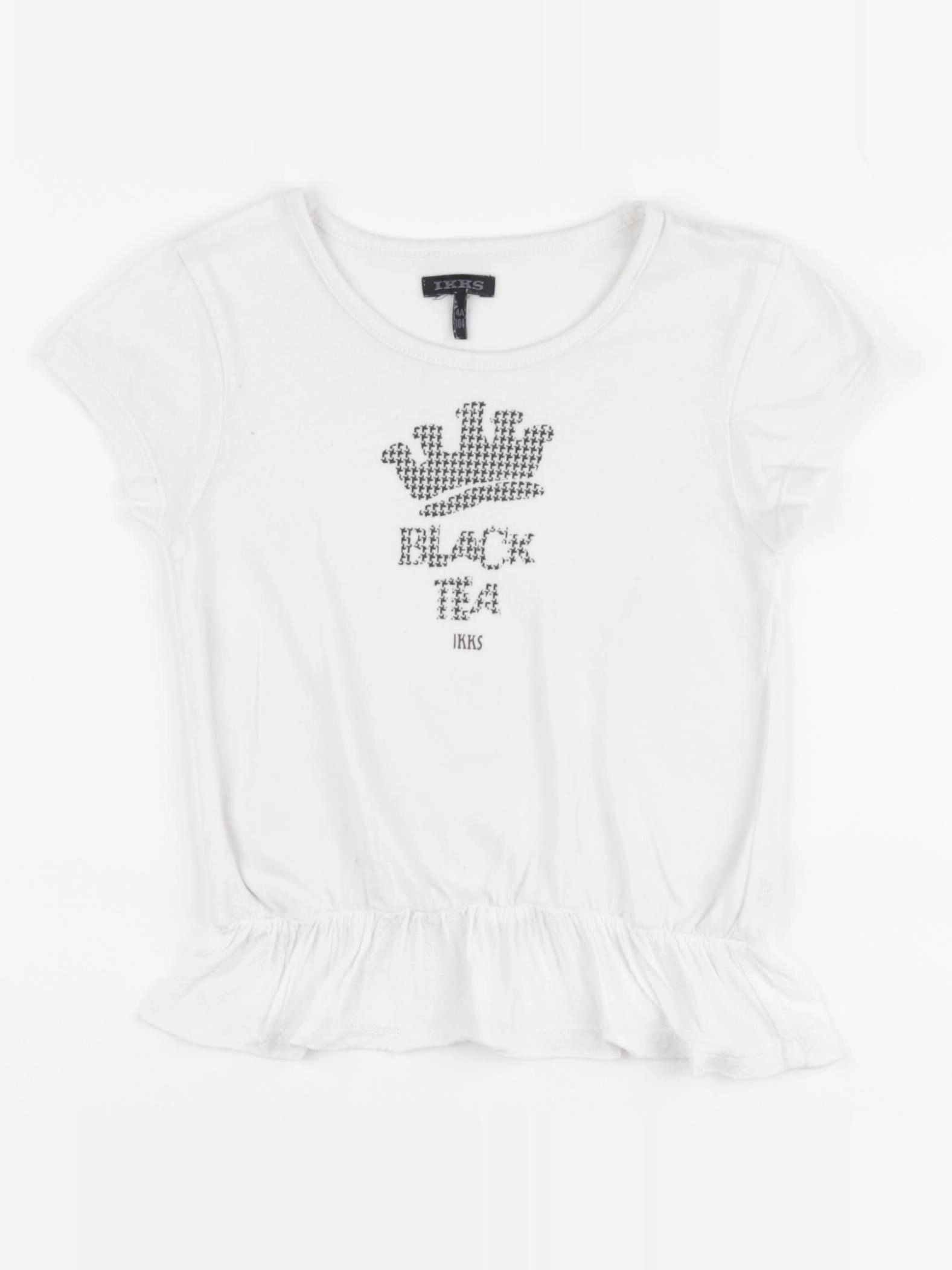 IKKS - tee-shirt blanc - 4 ans