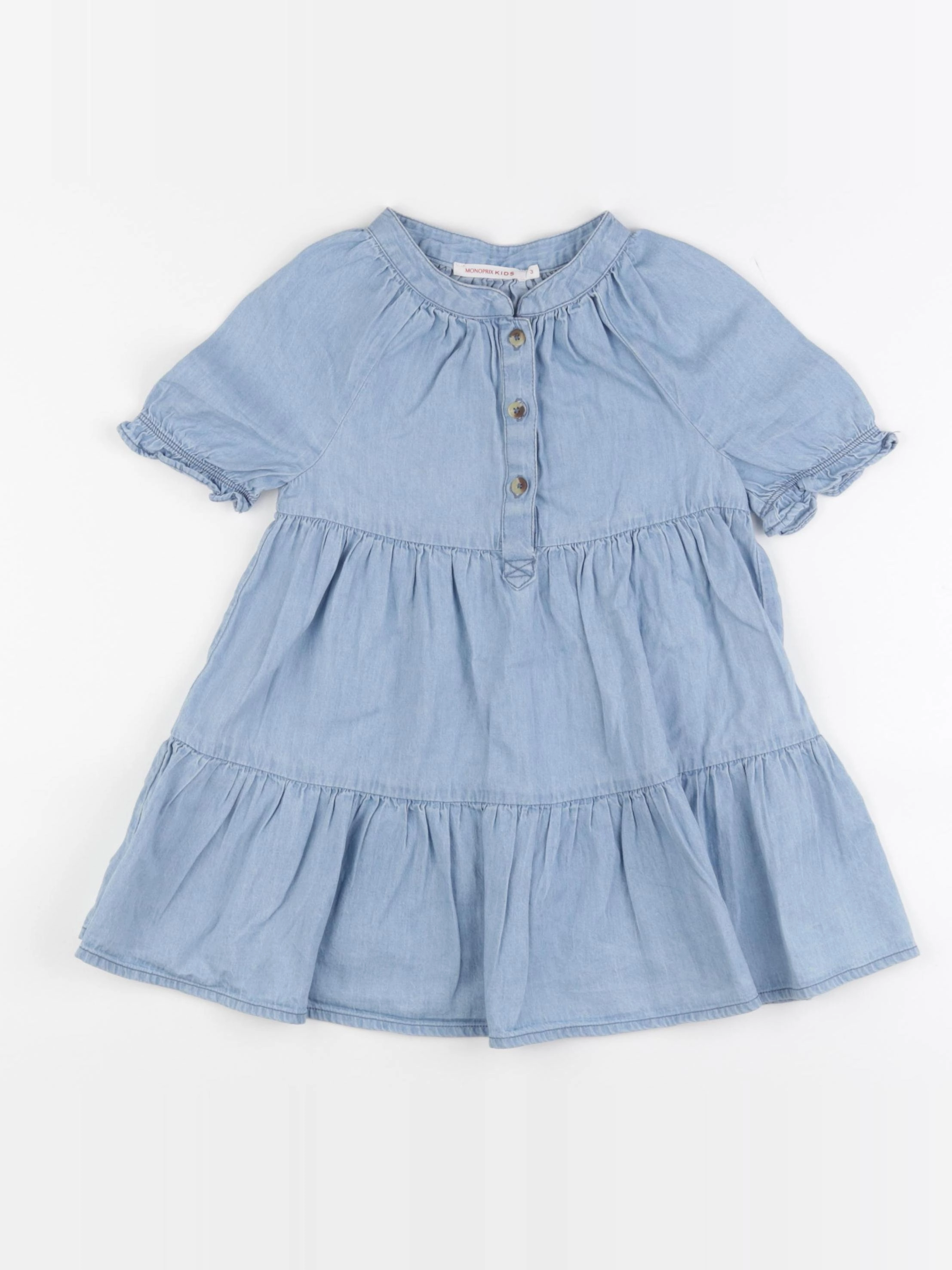 Monoprix - robe bleu - 3 ans