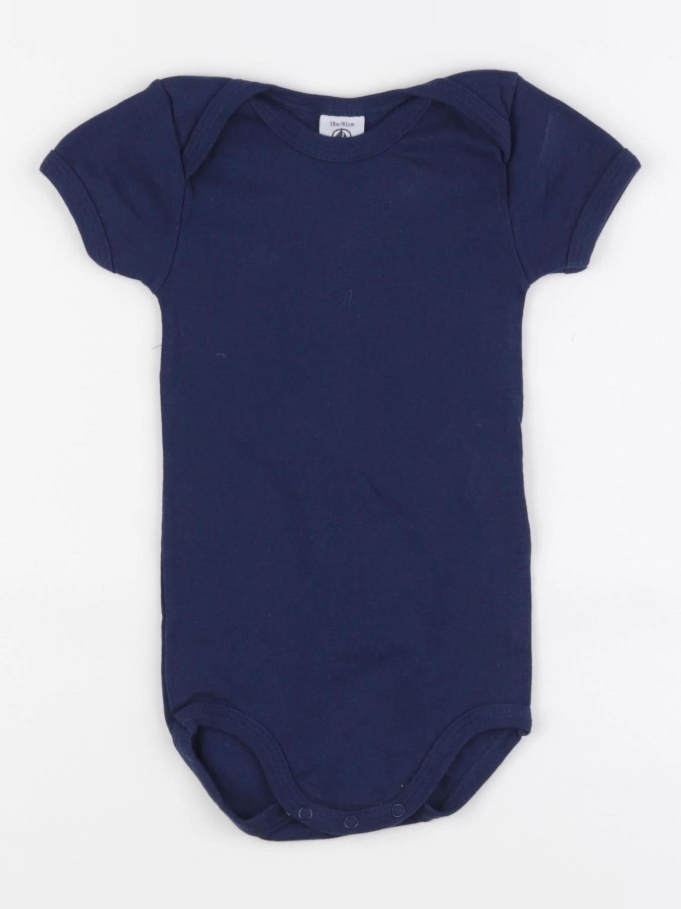 Petit Bateau - body bleu - 18 mois