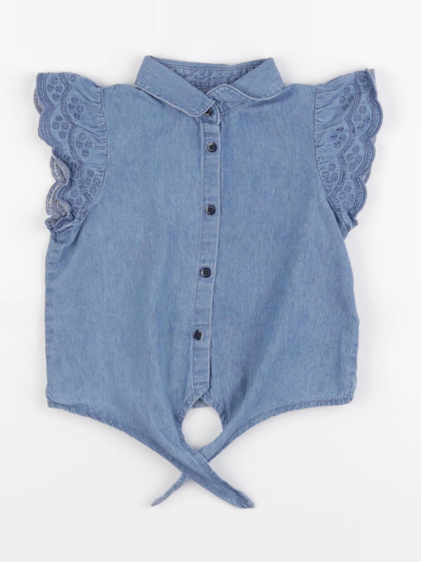 Vertbaudet - chemise bleu - 3 ans