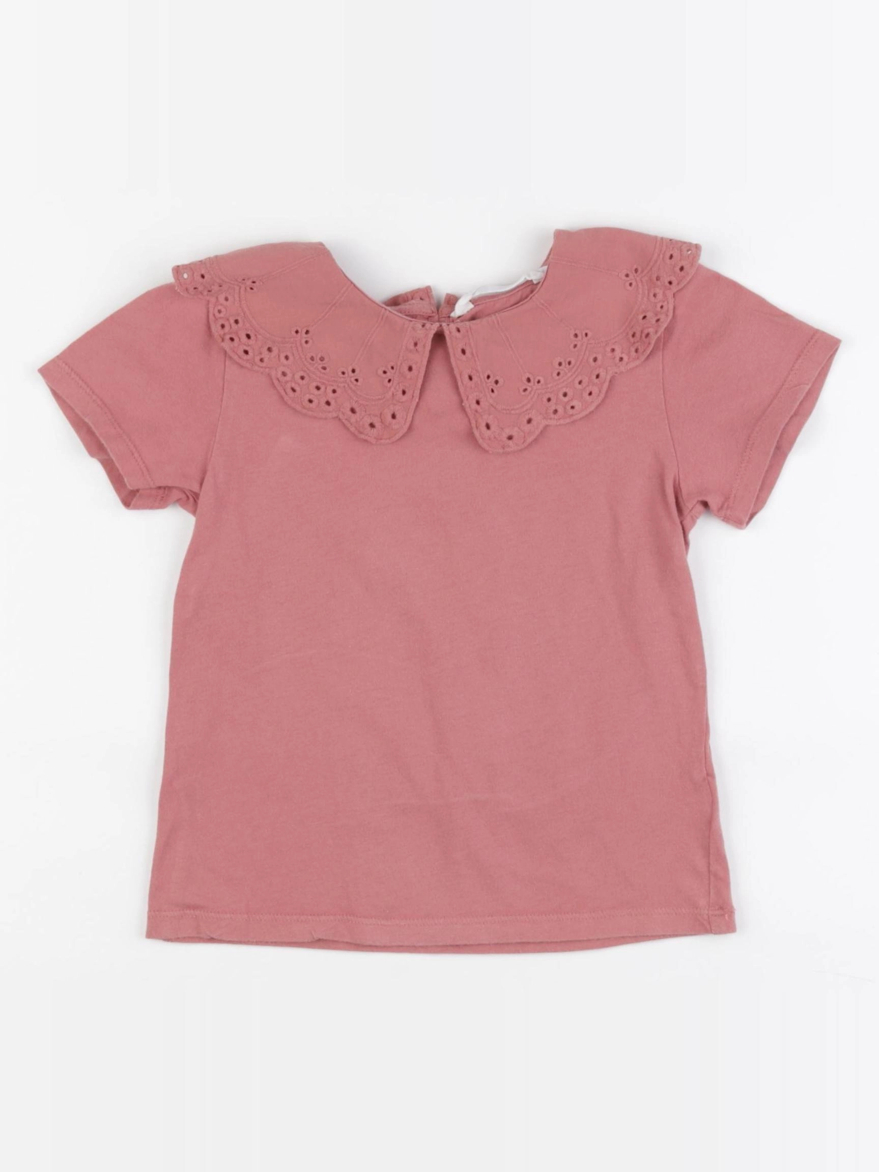 H&M - tee-shirt rose - 2/4 ans
