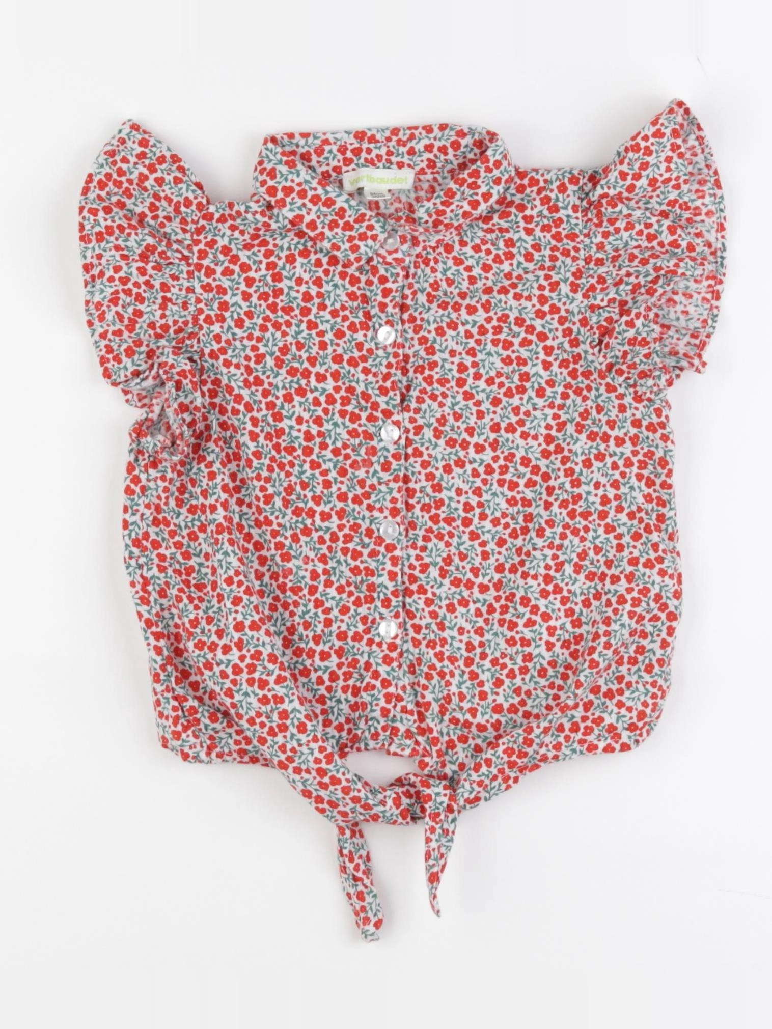 Vertbaudet - chemise rouge - 3 ans