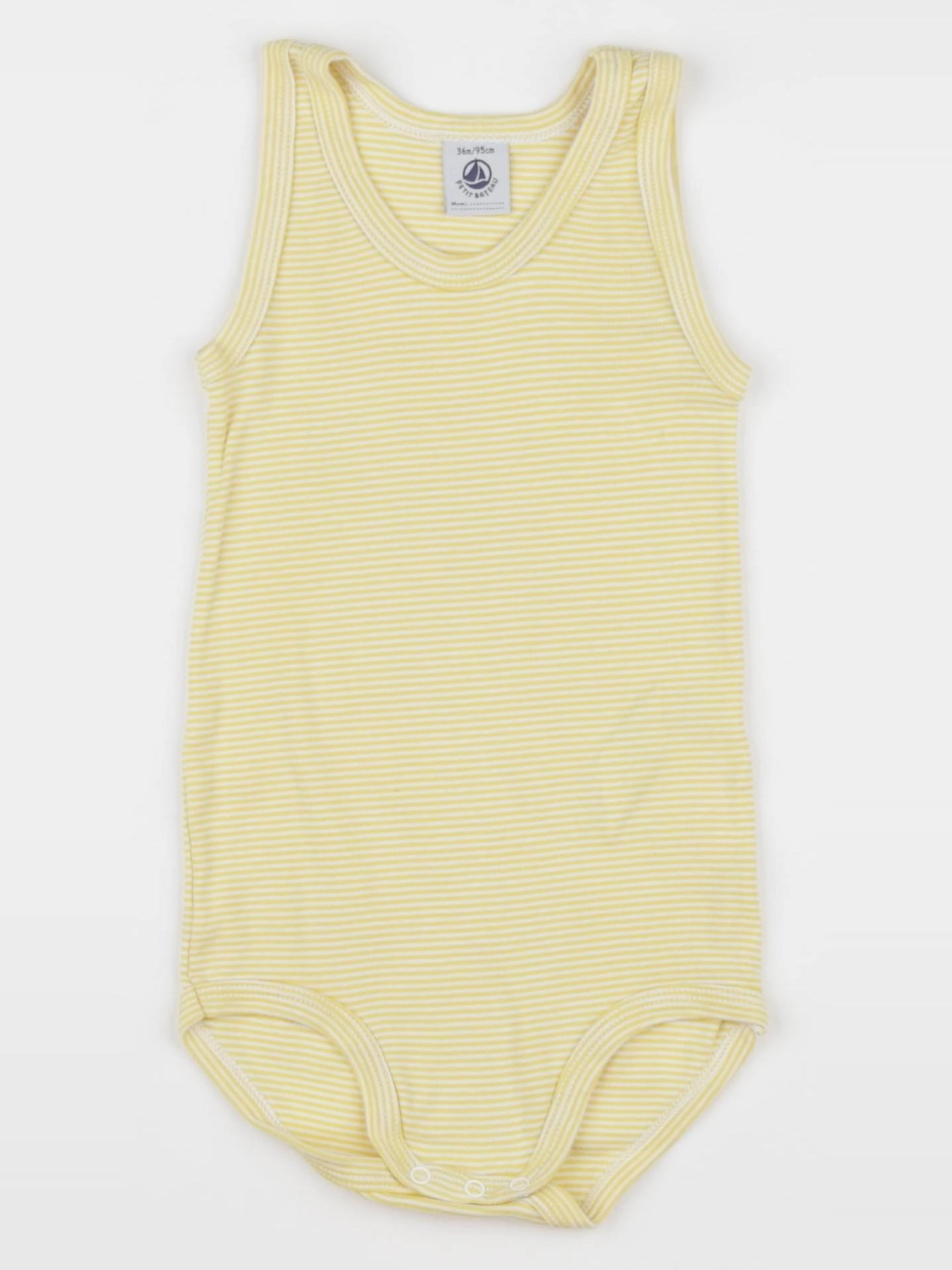 Petit Bateau - body jaune - 36 mois