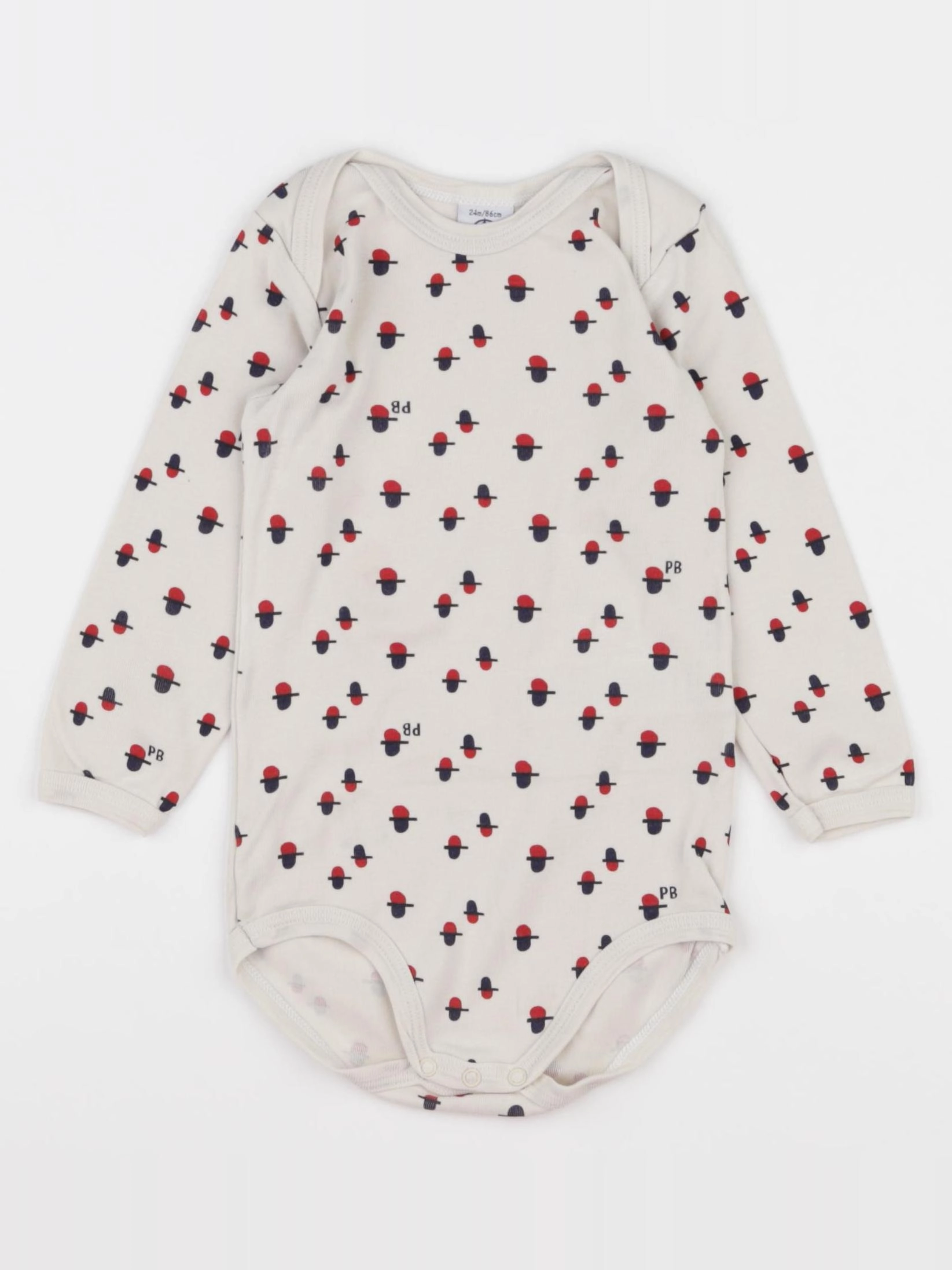 Petit Bateau - body beige - 24 mois