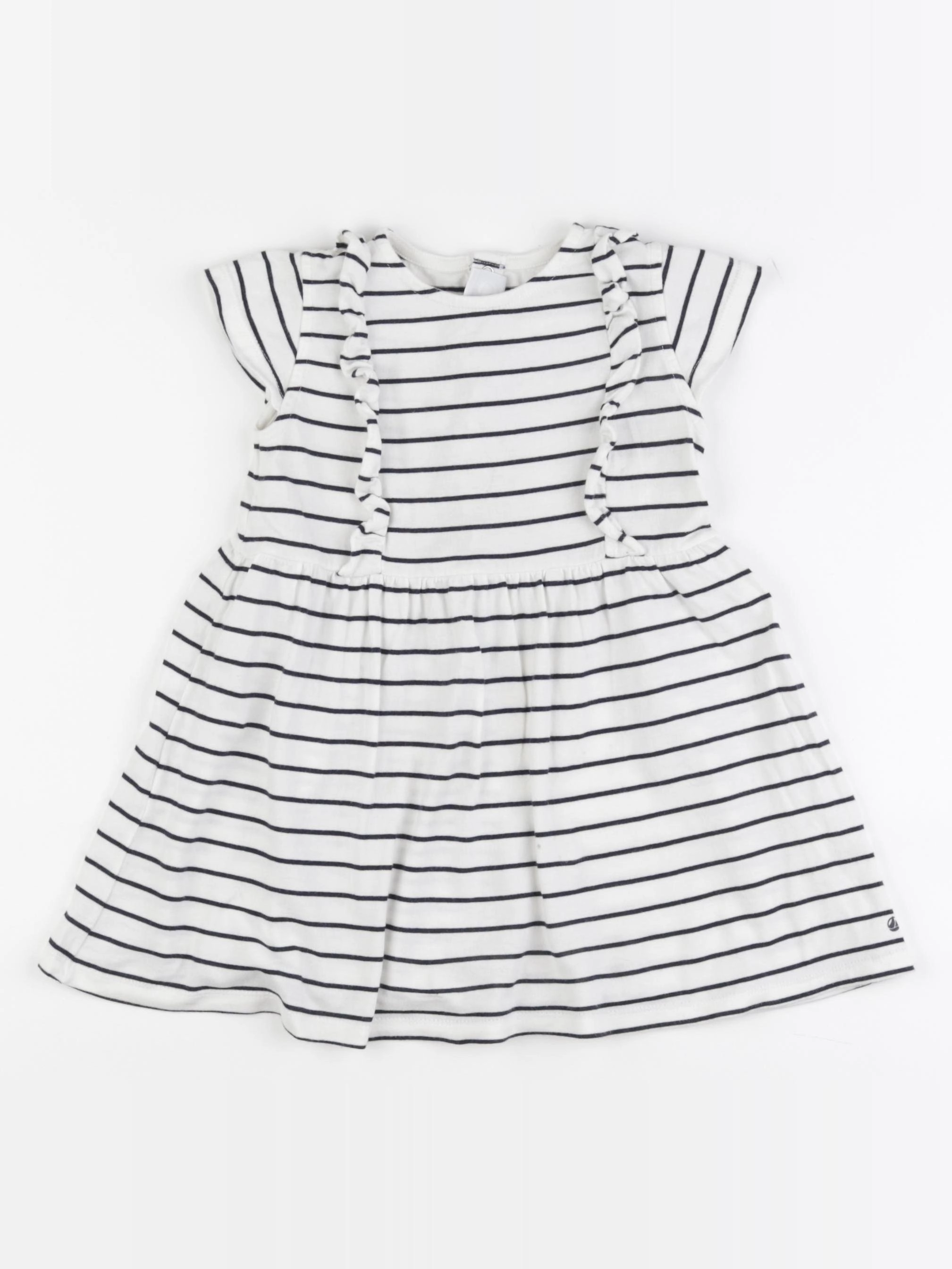 Petit Bateau - robe blanc - 36 mois à 3 ans