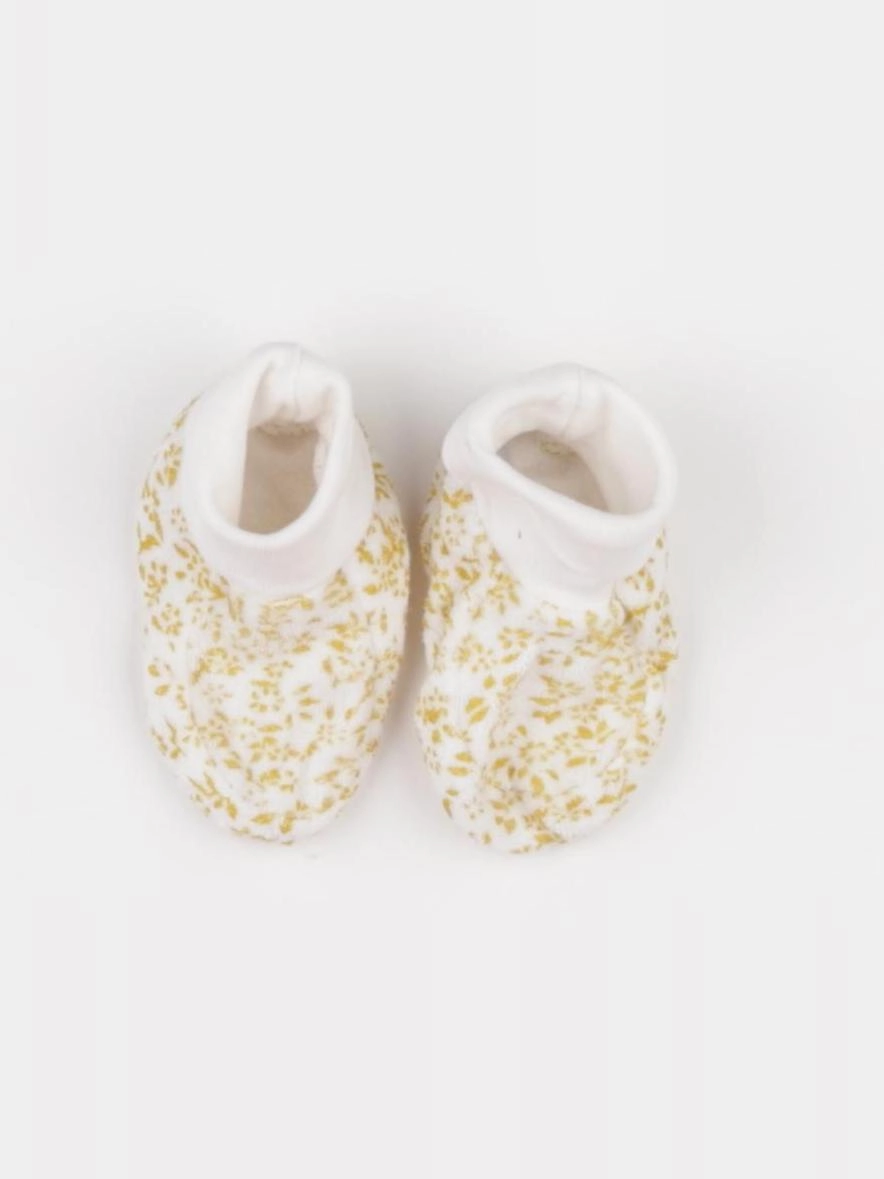 Petit Bateau - chaussons jaune, blanc - pointure 19/20