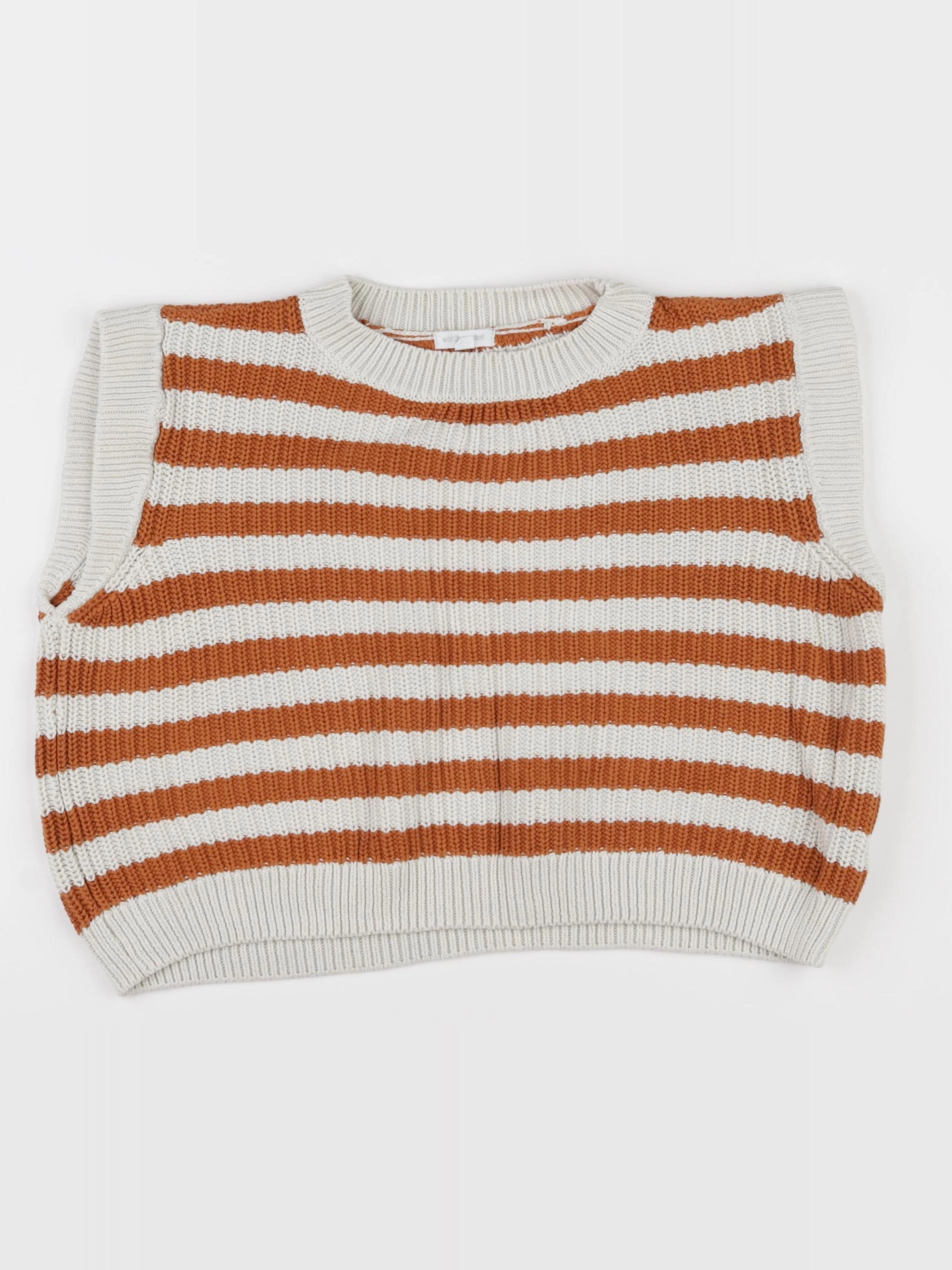 Vertbaudet - pull marron - 10 ans