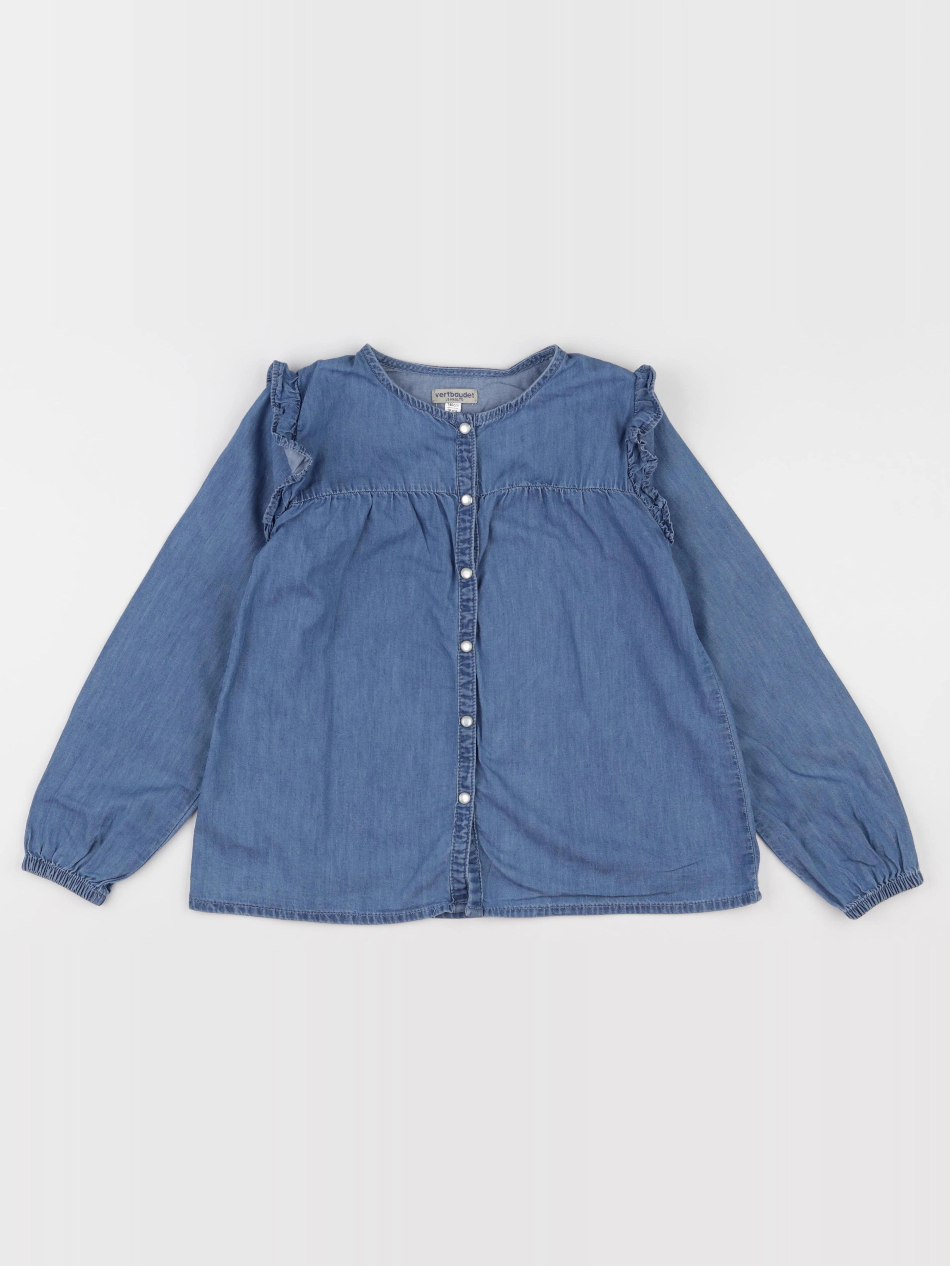 Vertbaudet - blouse bleu - 10 ans