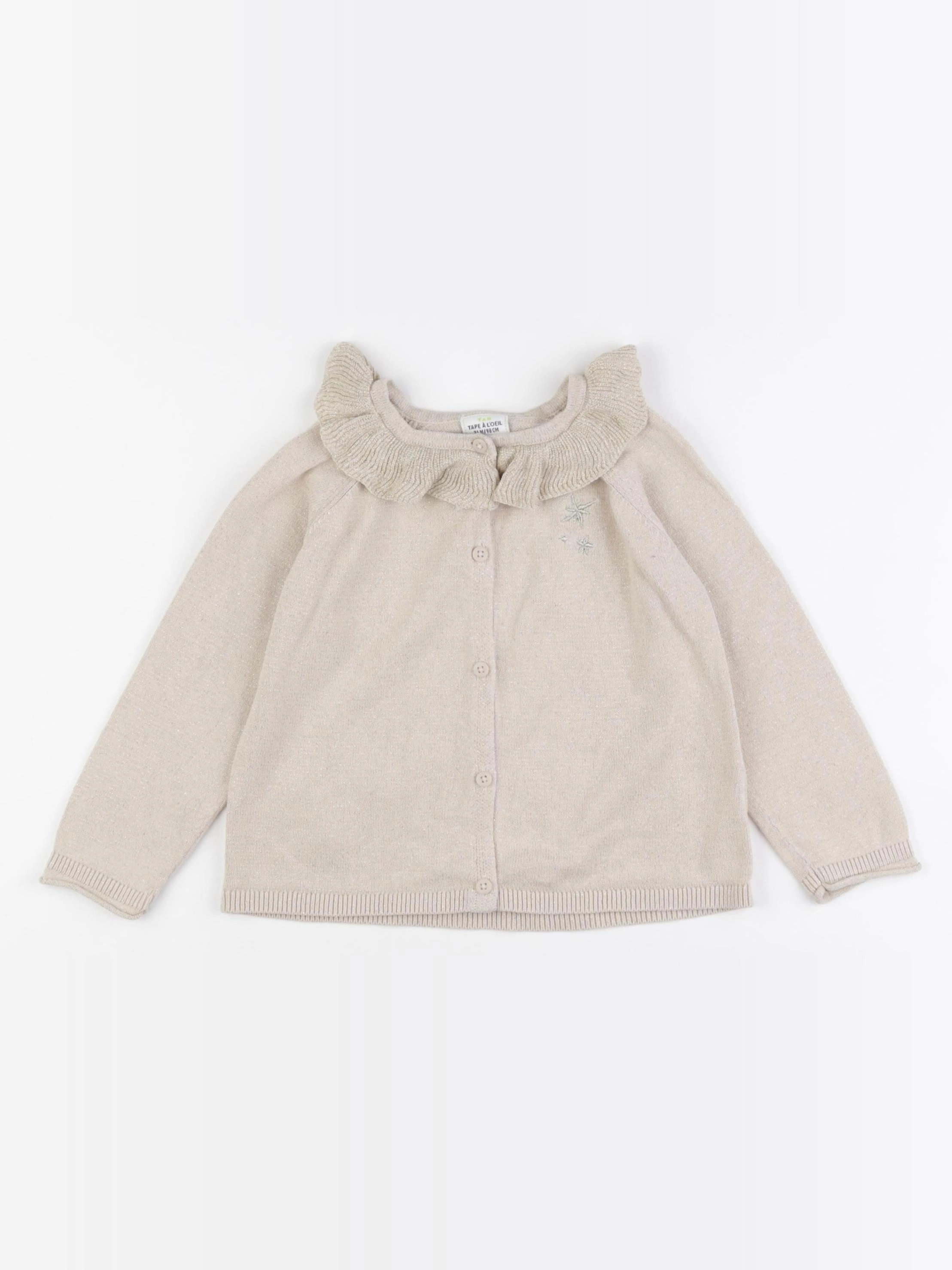 Tape à l'oeil - gilet beige, or - 36 mois