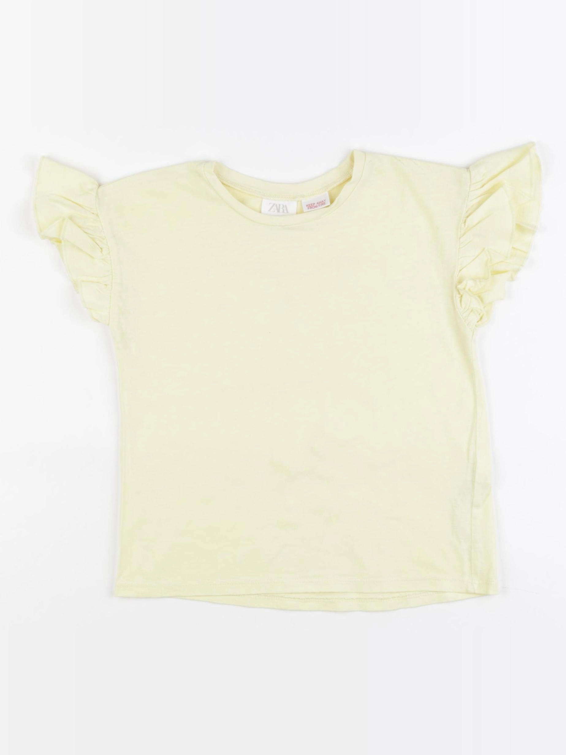 Zara - tee-shirt jaune - 3/4 ans
