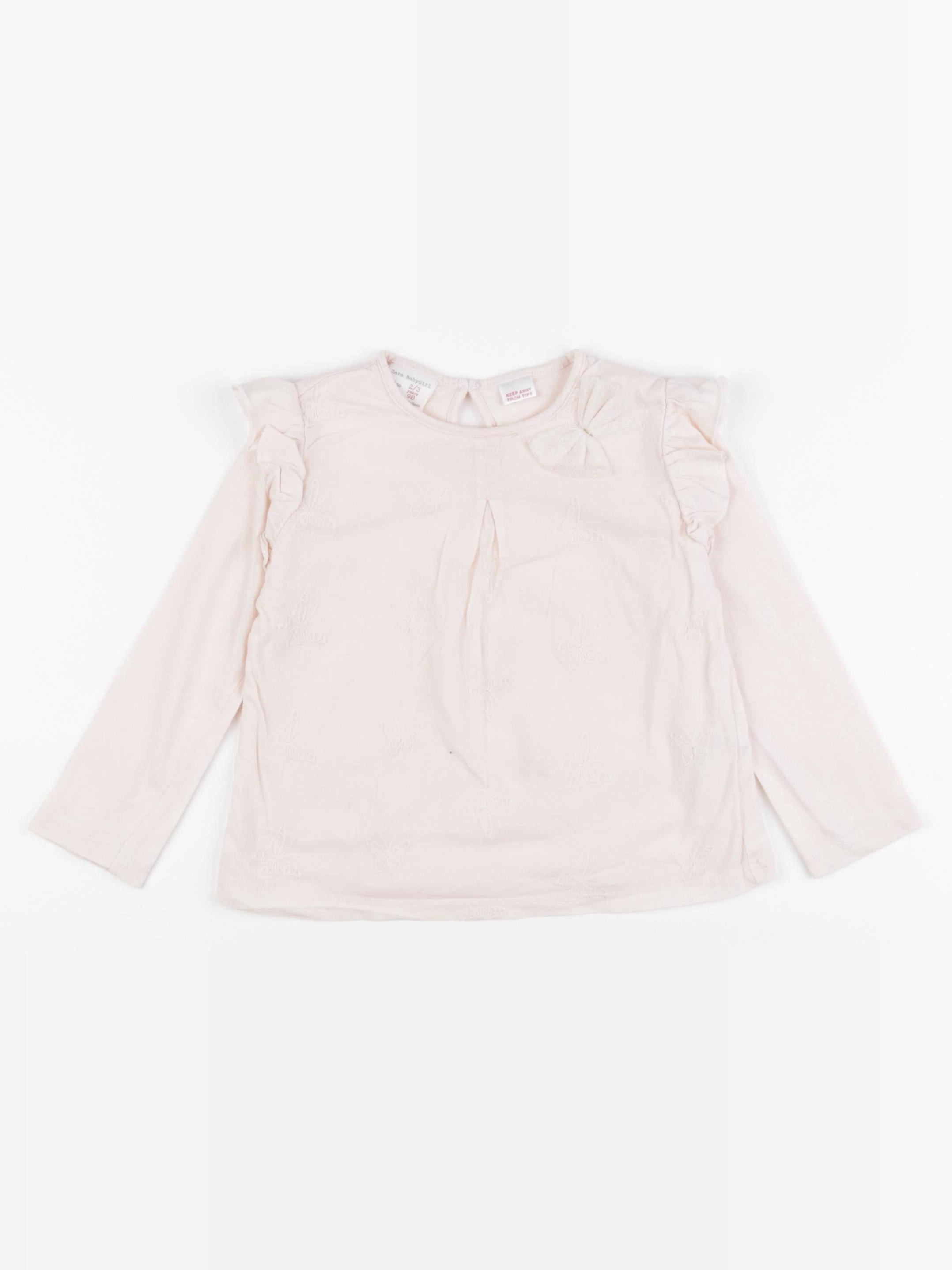 Zara - tee-shirt rose - 2/3 ans