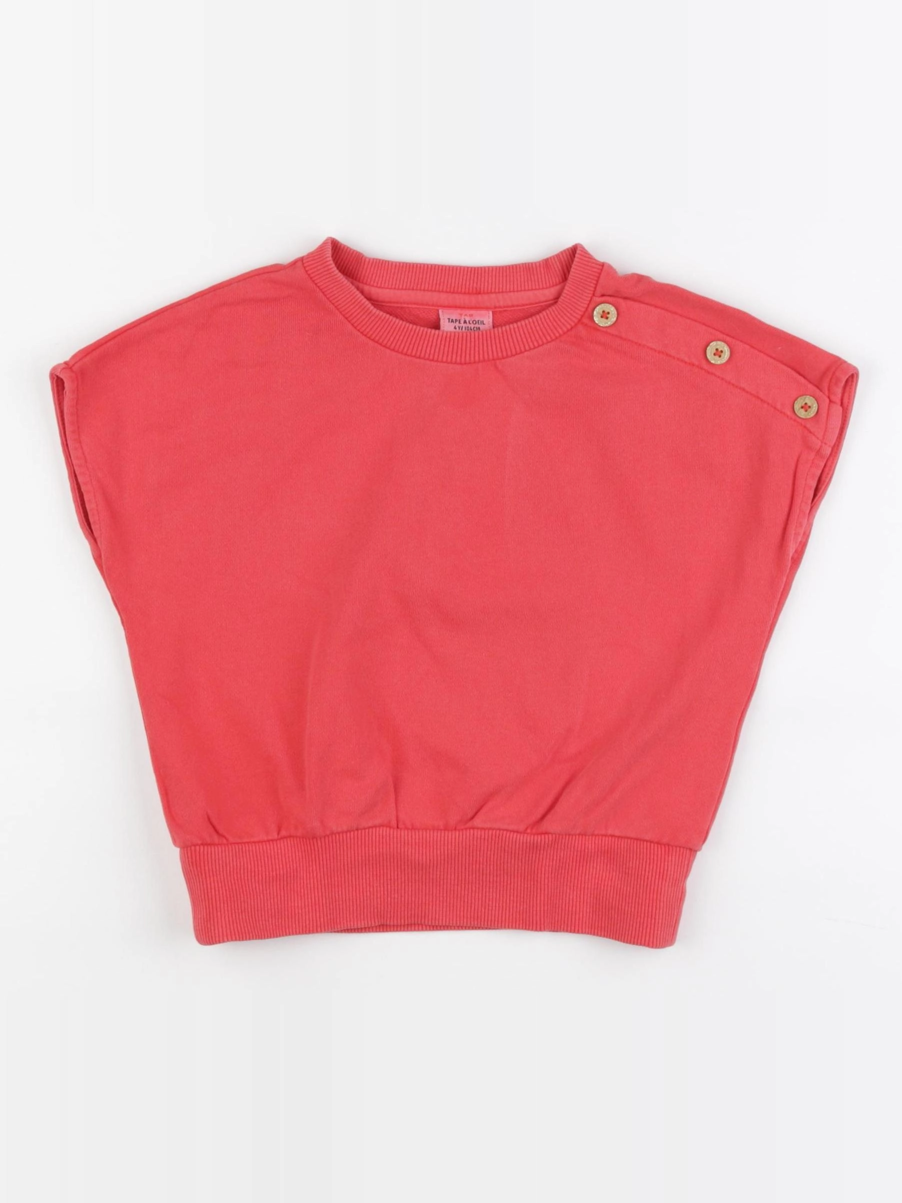 Tape à l'oeil - tee-shirt rouge - 4 ans