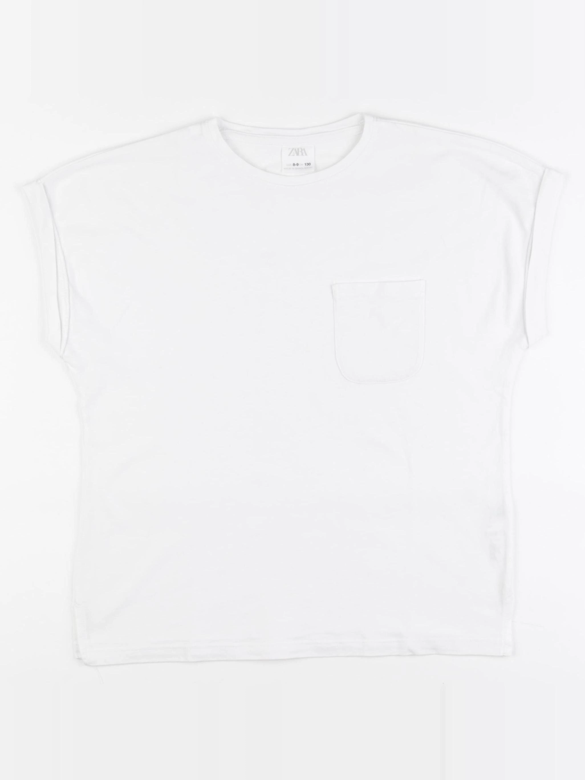 Zara - tee-shirt blanc - 8/9 ans