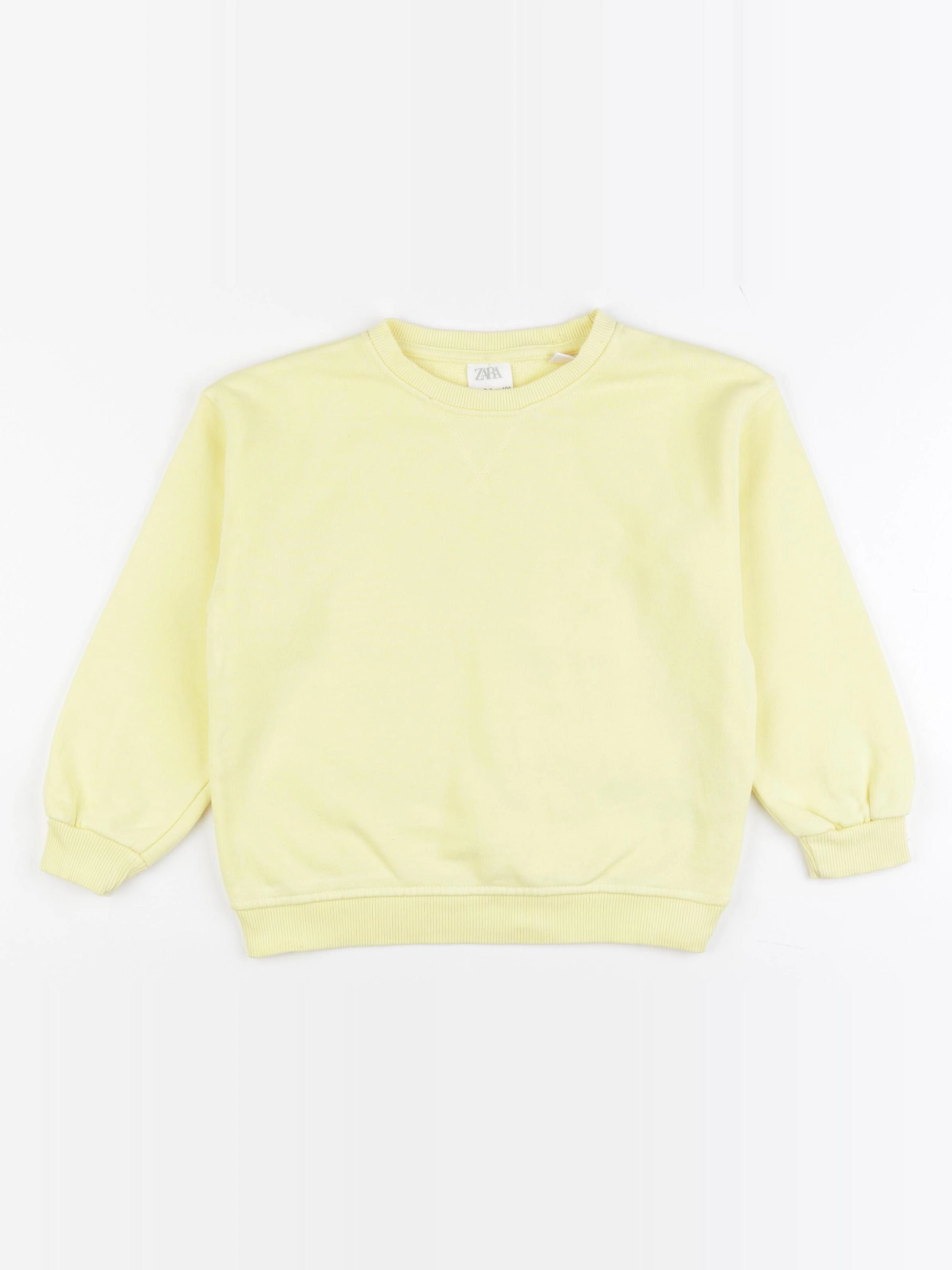 Zara - sweat jaune - 3/4 ans