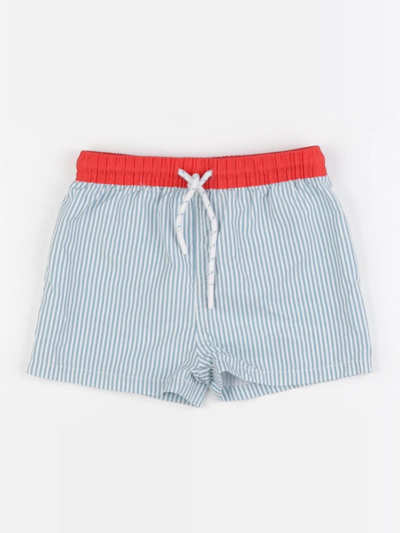 Boutchou - maillot de bain blanc, bleu - 18 mois