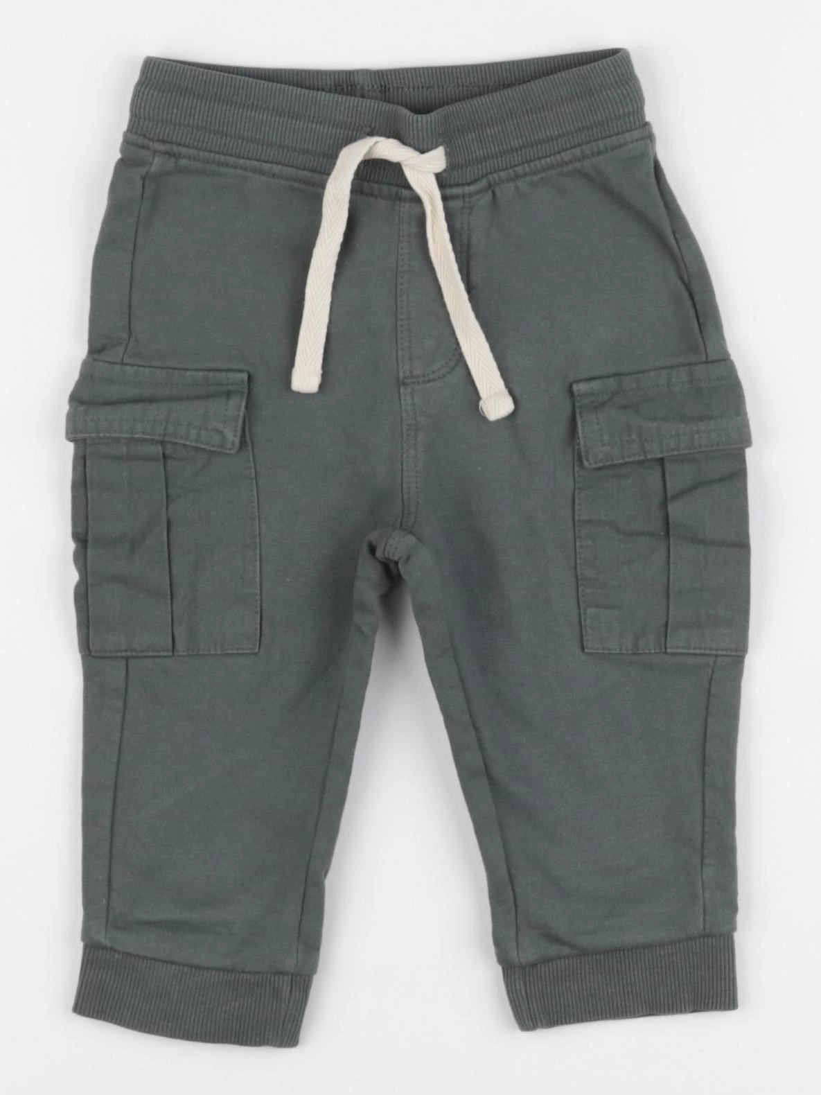 Vertbaudet - pantalon vert - 9 mois