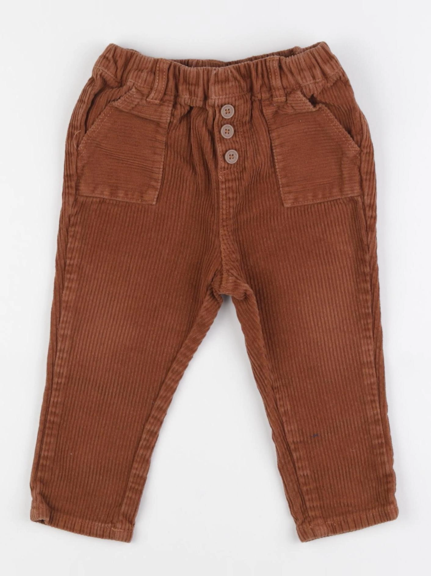 Vertbaudet - pantalon marron - 18 mois